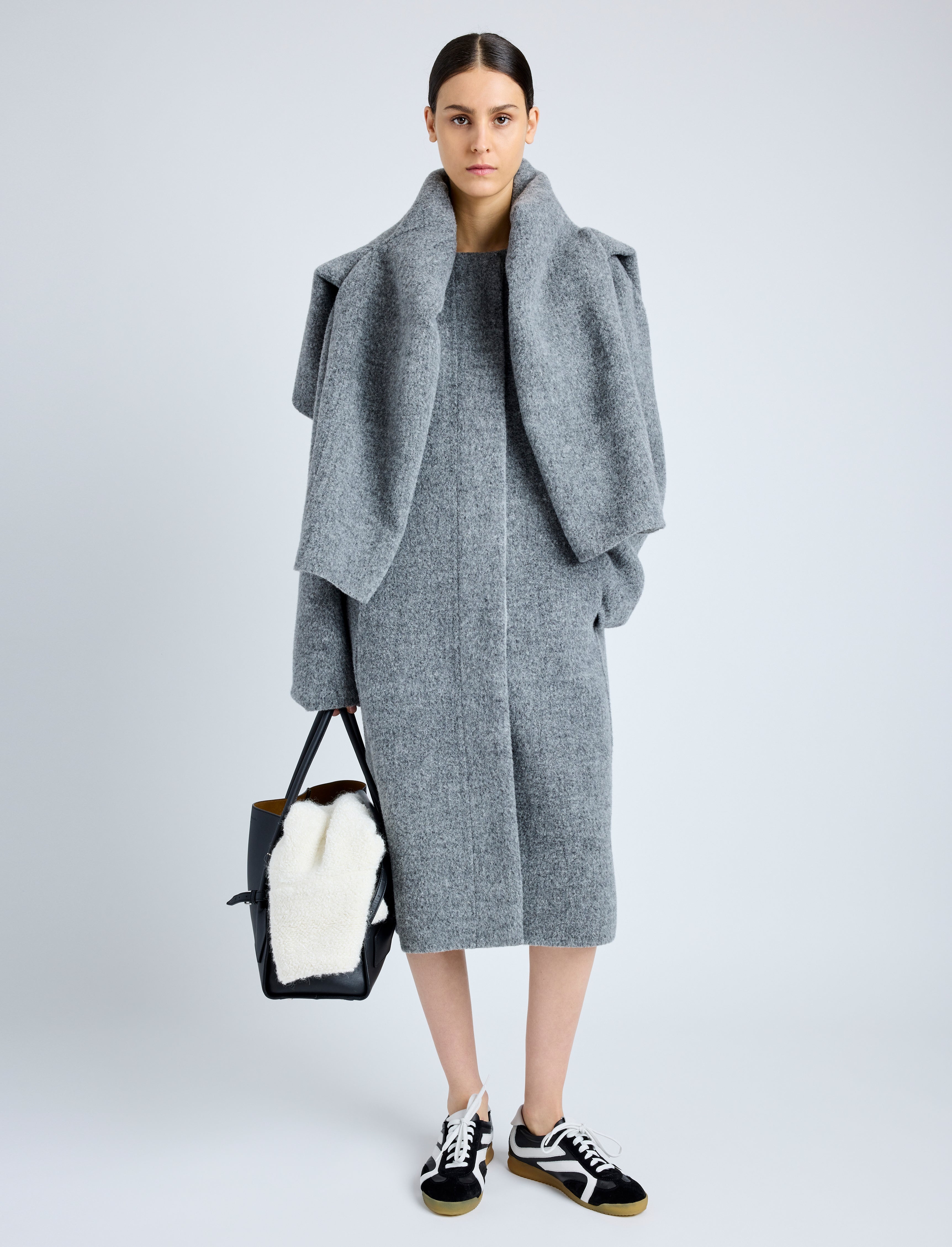 Albers Coat in Textured Double Face Wool - 2