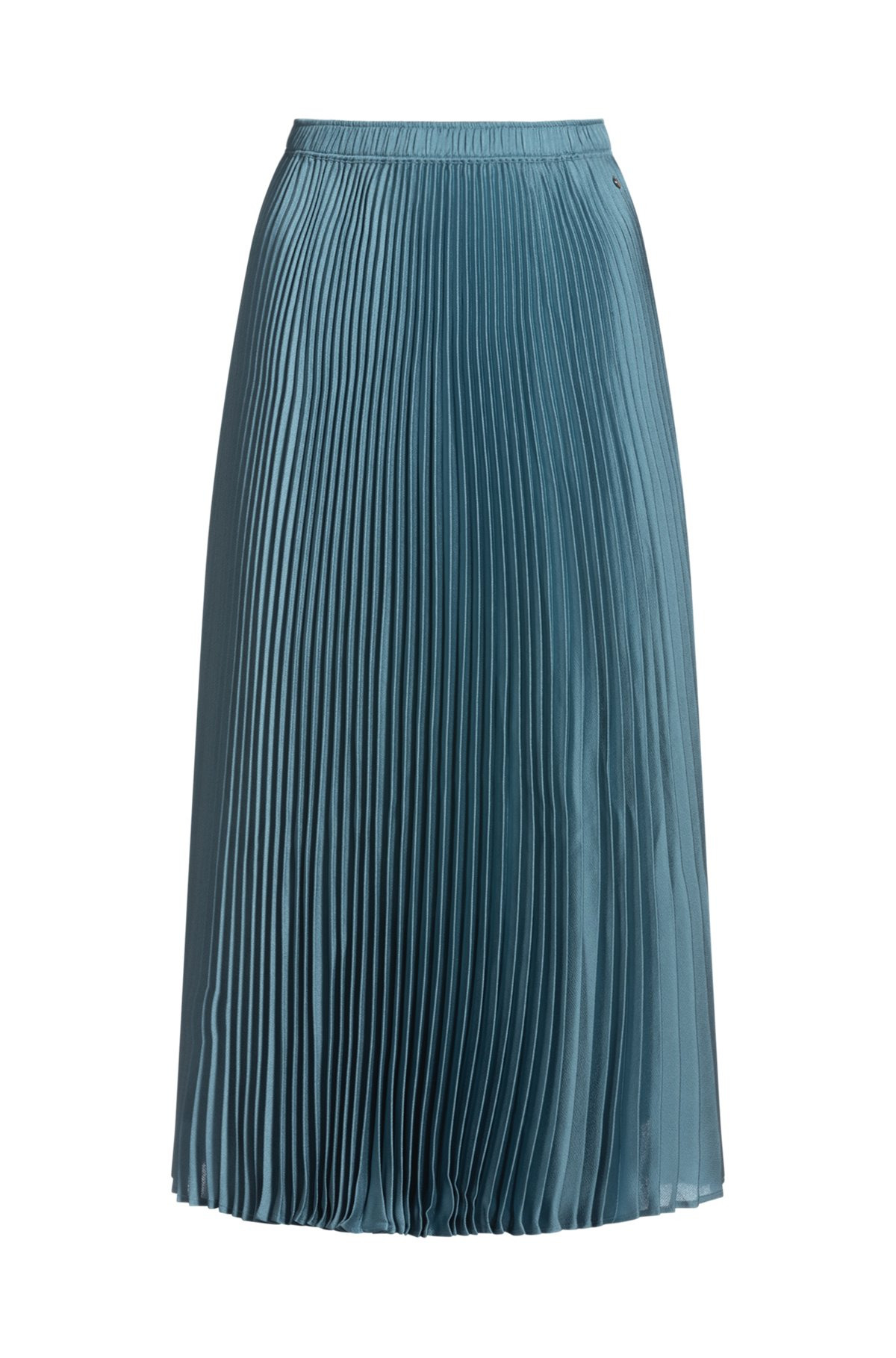 PLISSÉ SKIRT WITH MICRO PRINT - 1