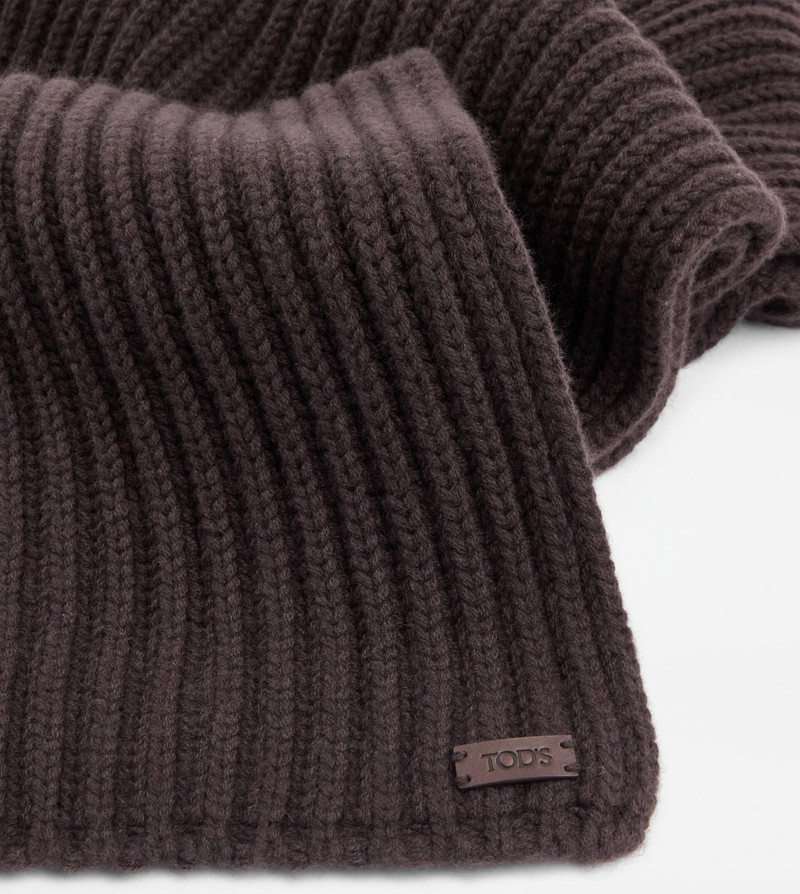 SCARF IN CASHMERE - BROWN 3