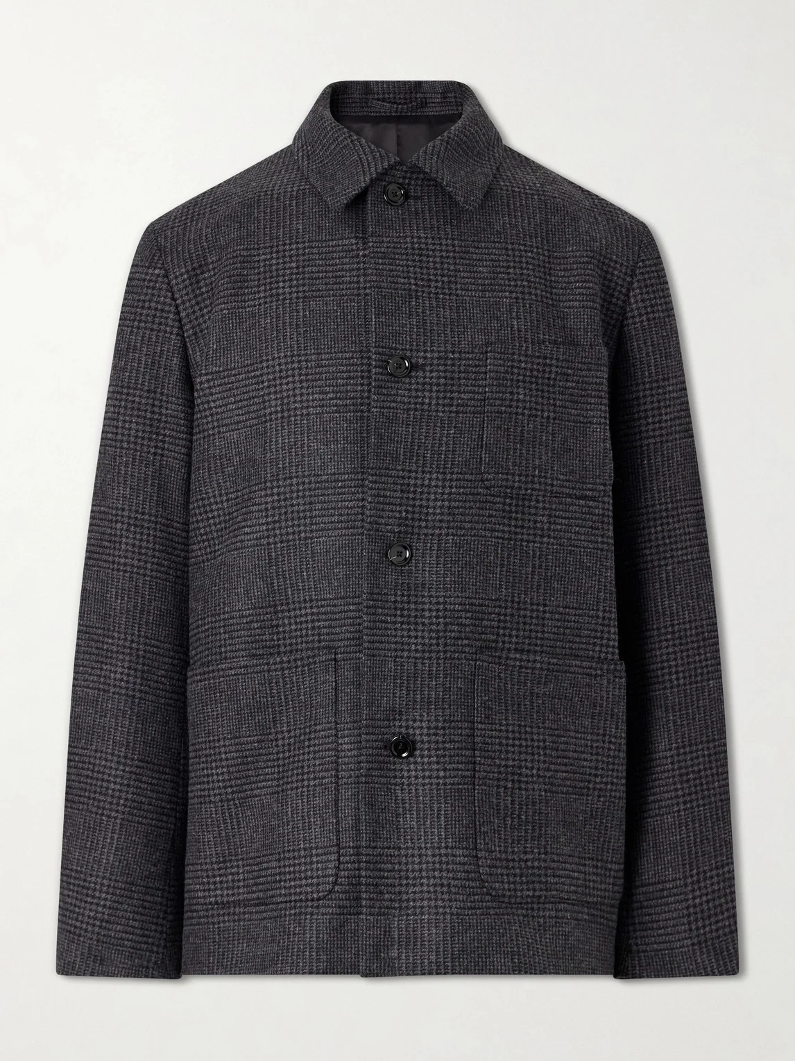 Prince of Wales Wool and Cashmere-Blend Jacket - 1