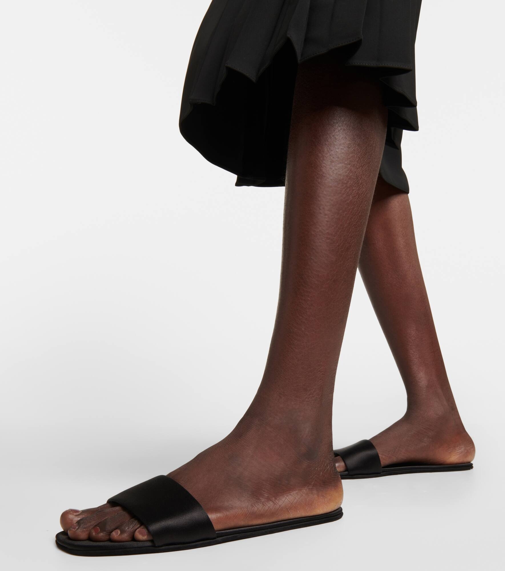Silk satin slides - 3