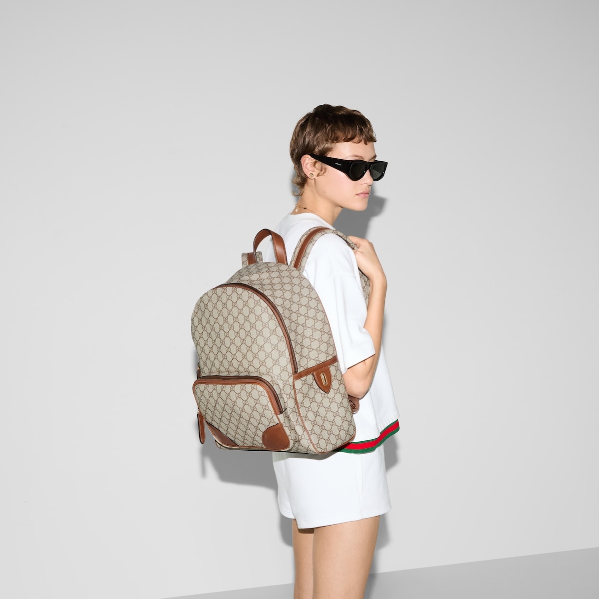 GG Emblem medium backpack - 4