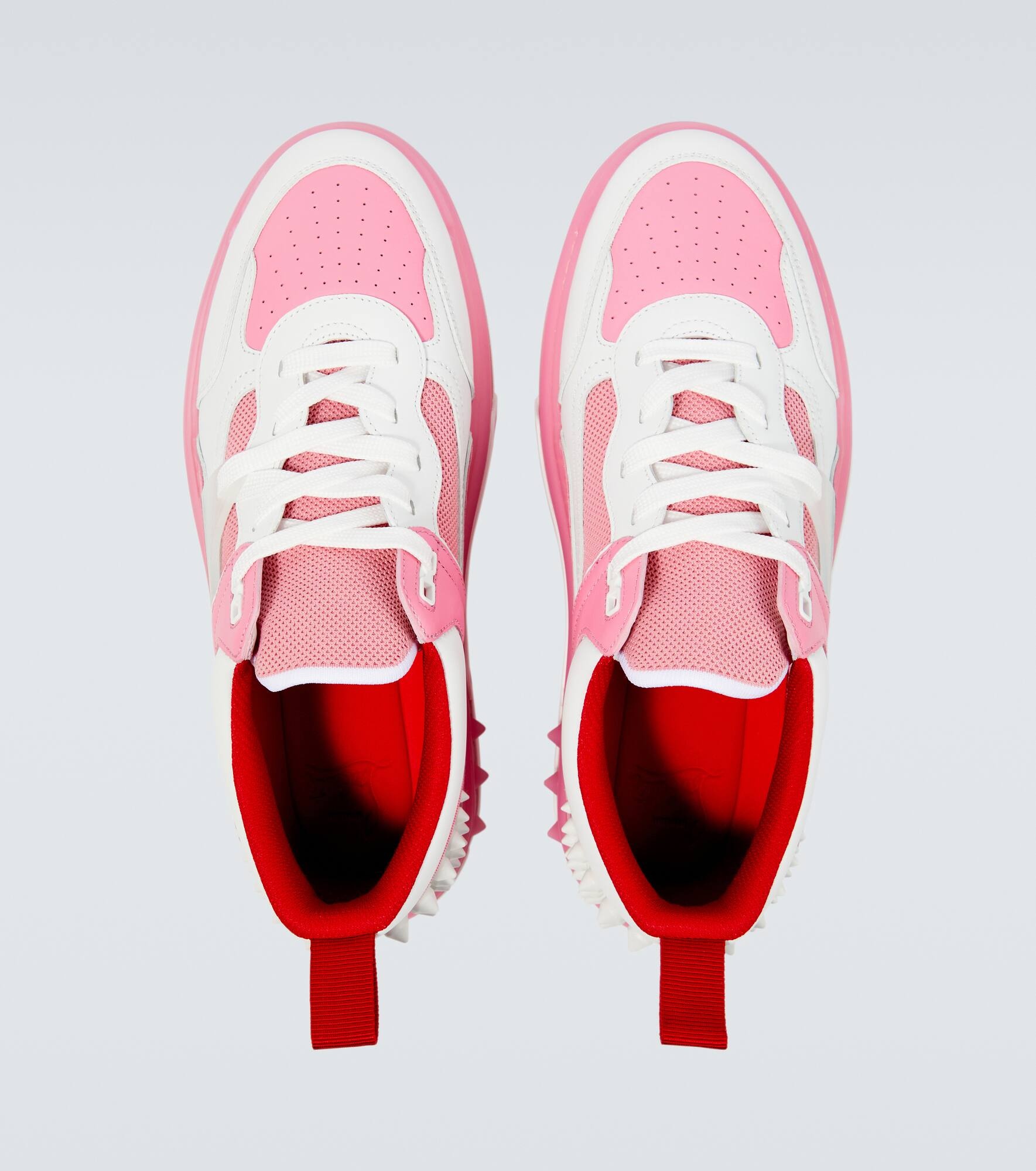 Astroloubi leather-trimmed sneakers - 4