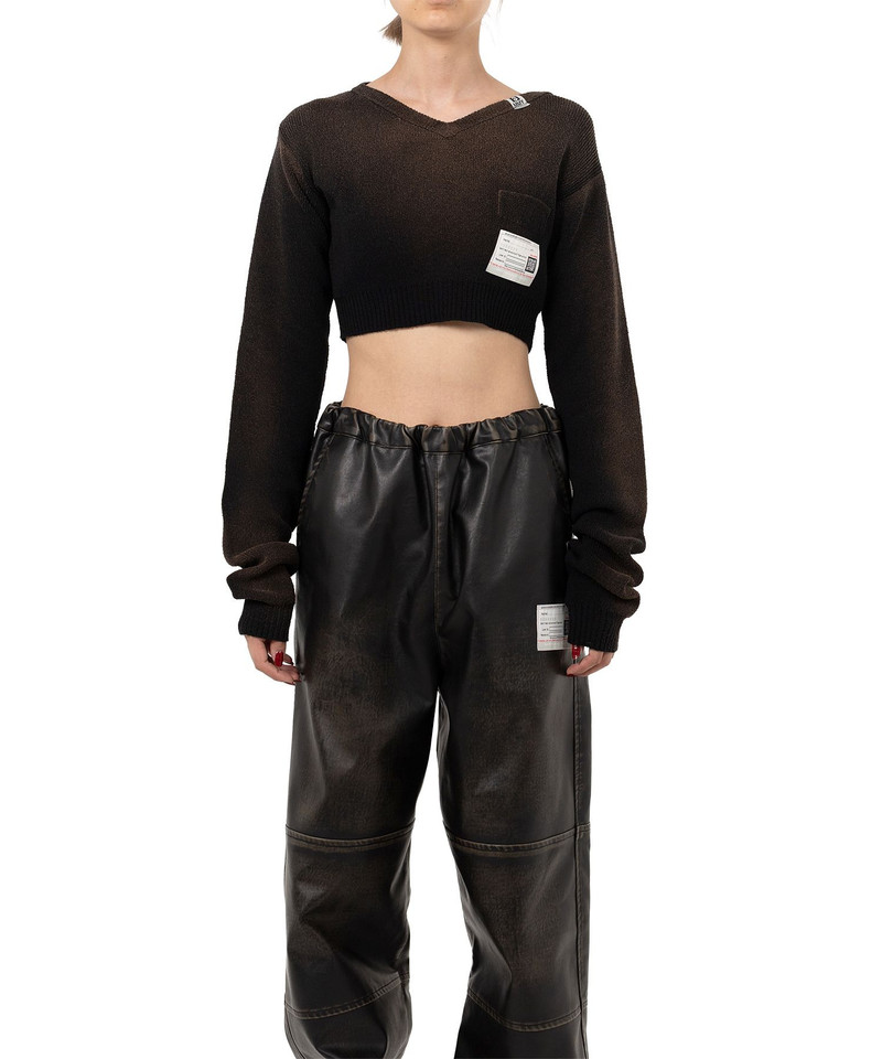 Sun Faded Like Cropped Knit Sweater 4