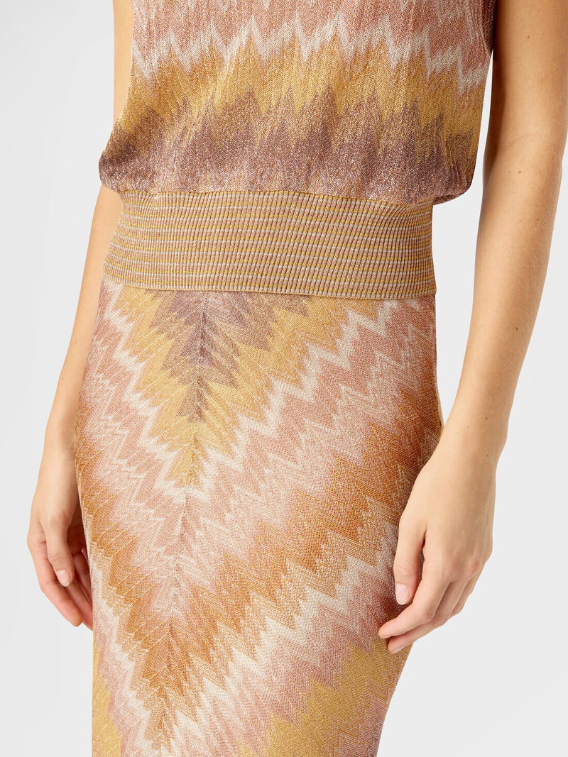 Snake-Pattern Viscose Lamé Tank Top 5