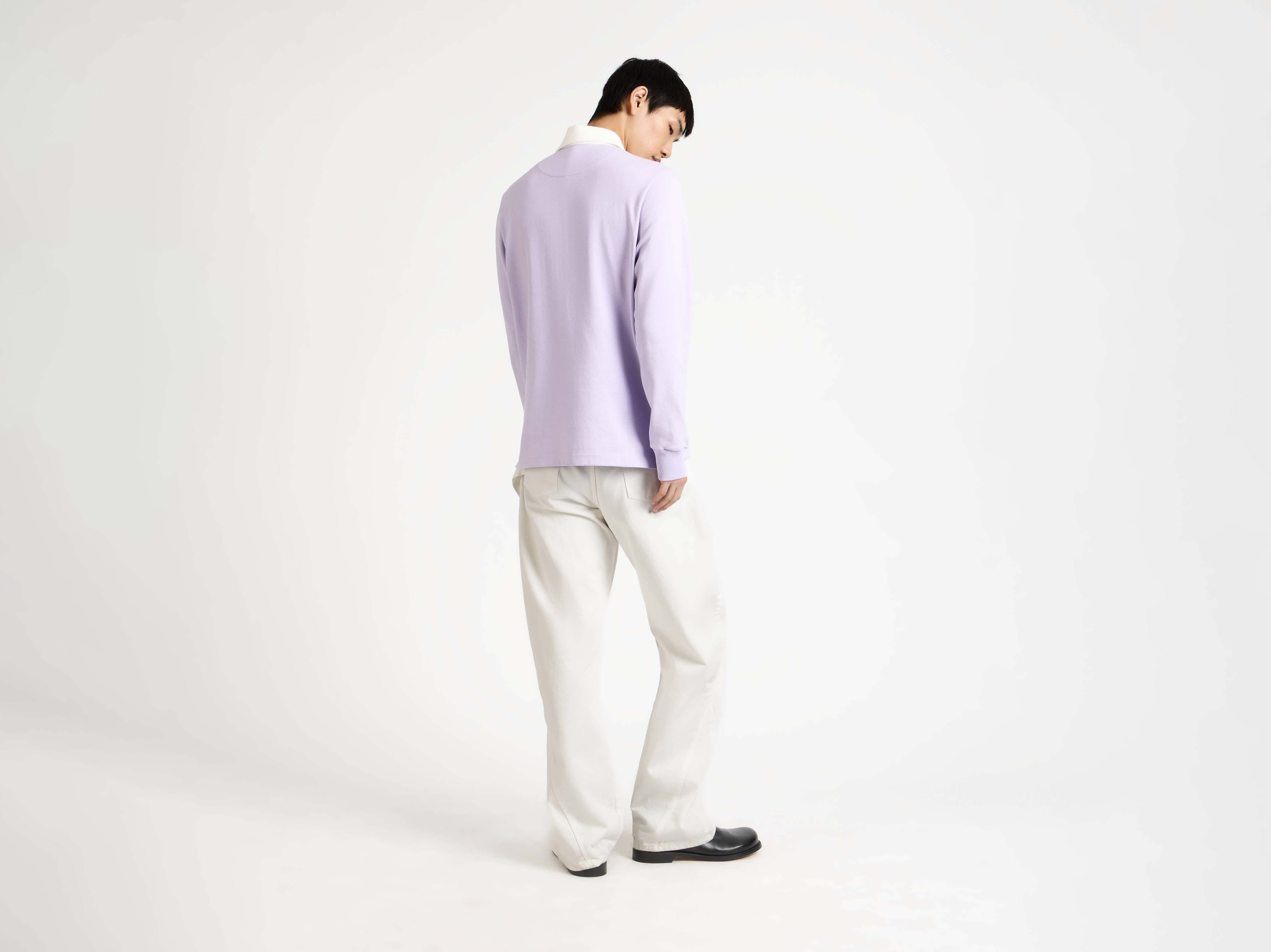 'SUPER SUPER' RUGBY POLO TOP IN PURPLE - 3