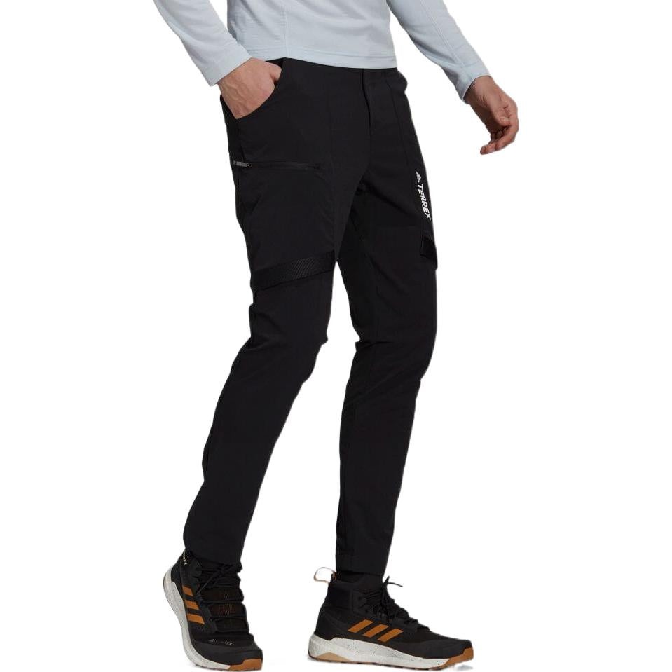 Men's adidas Solid Color Printing Straight Casual Sports Pants/Trousers/Joggers Black GI7308 - 4