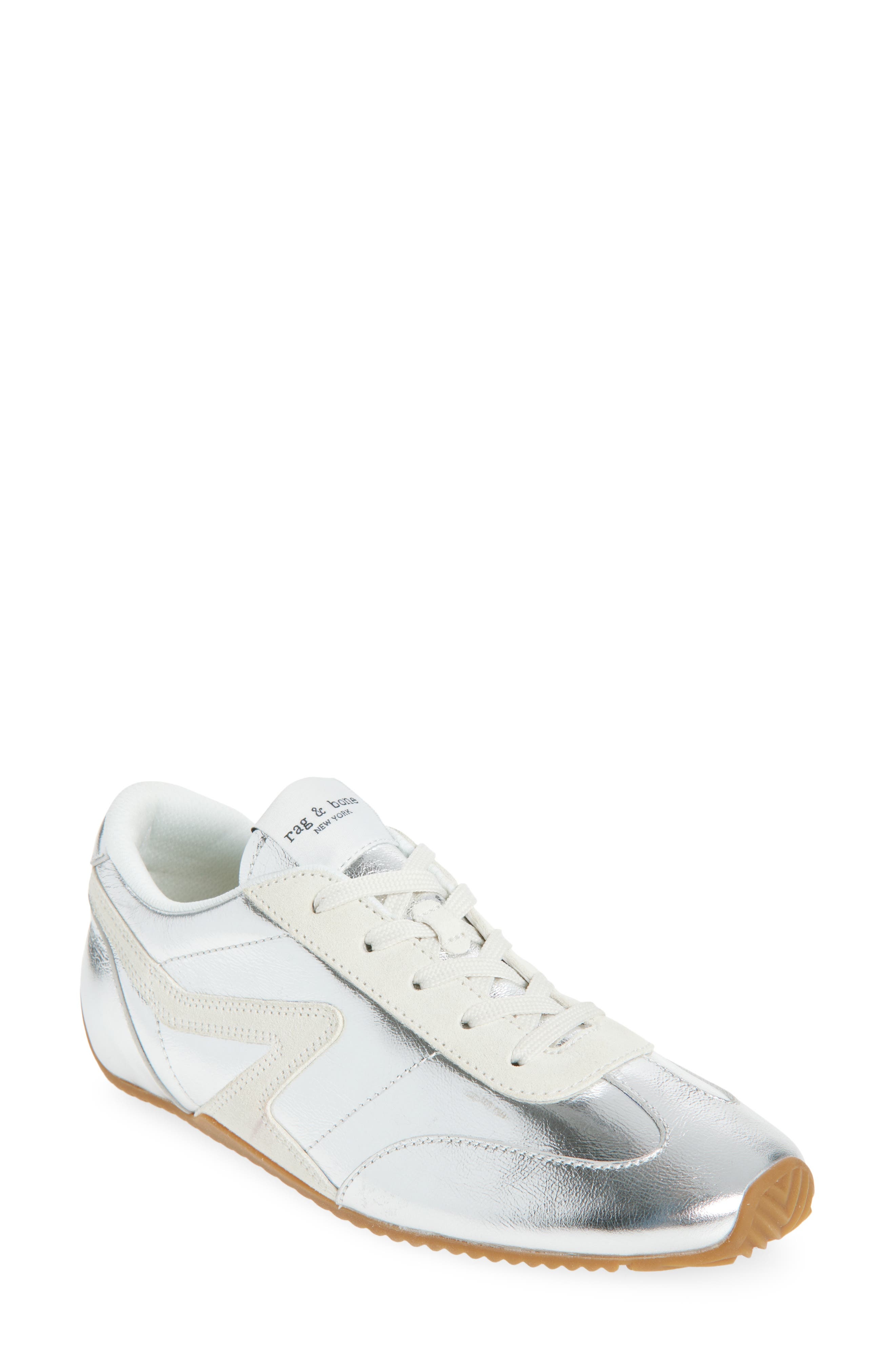 rag & bone Retro Runner Slim Ultra Sneaker in Silver at Nordstrom - 1