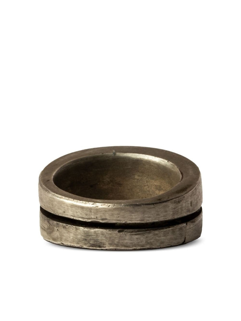 Parts of Four Crevice sterling-silver ring outlook