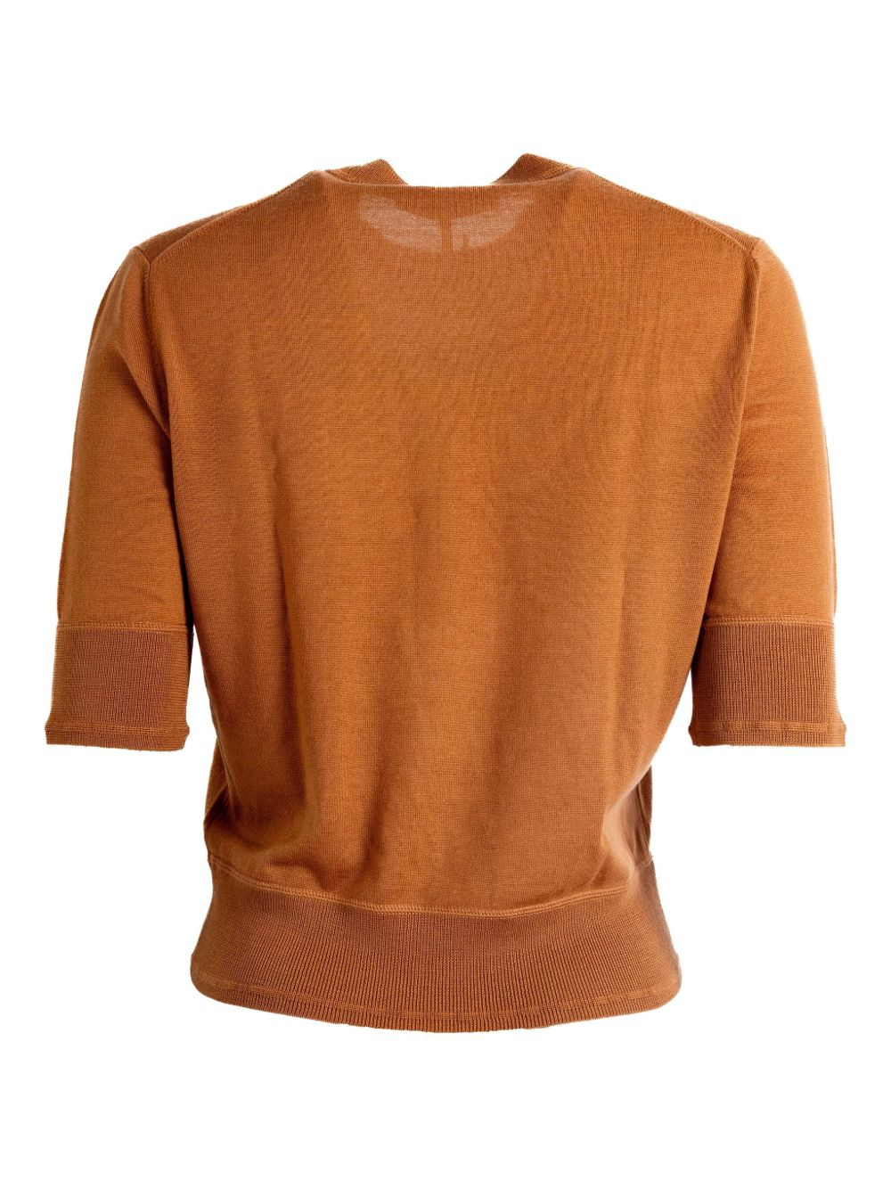 short-sleeve wool top - 2