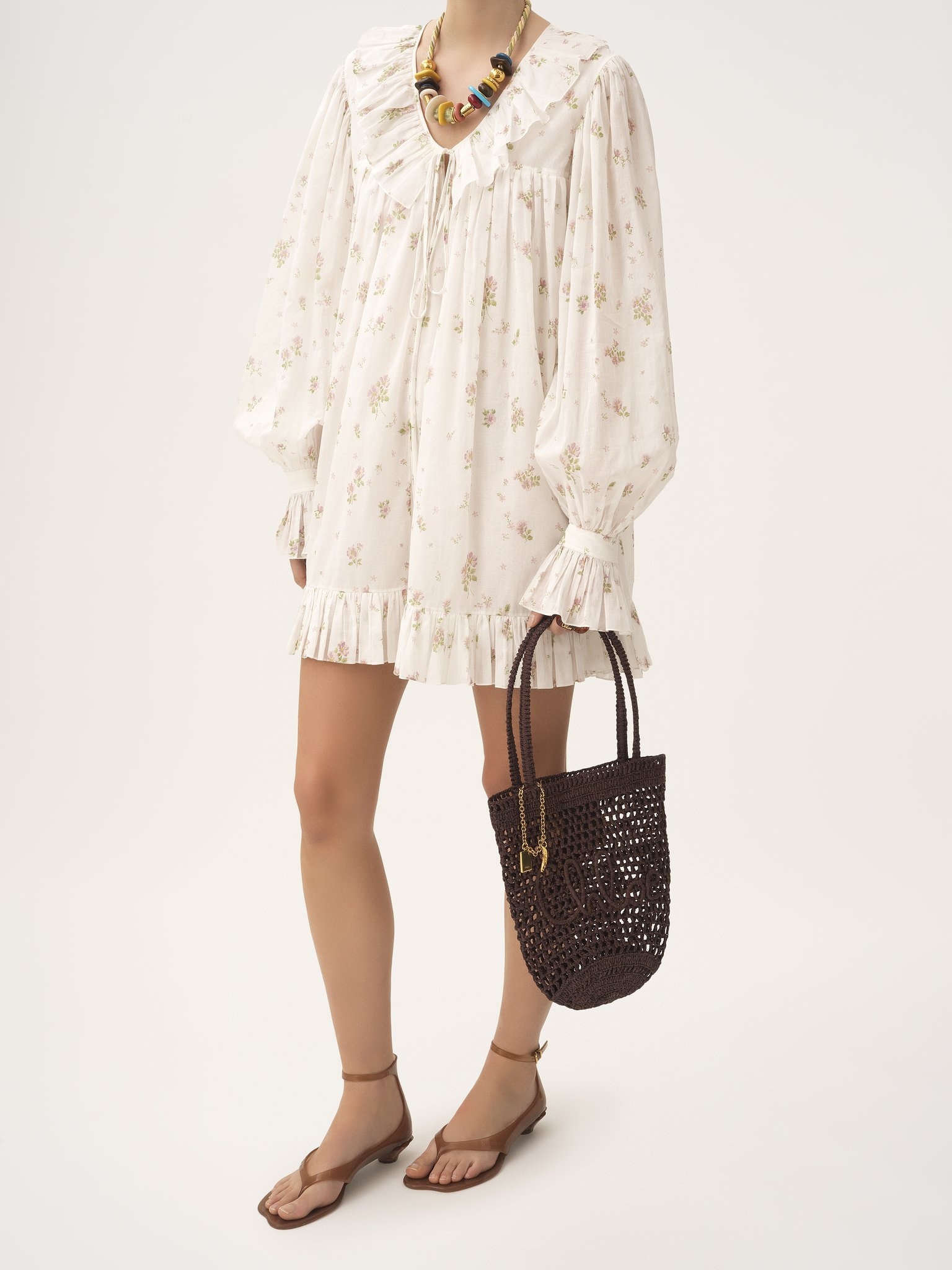 SMALL SUMMER BANANA TOTE BAG IN RAFFIA - 7