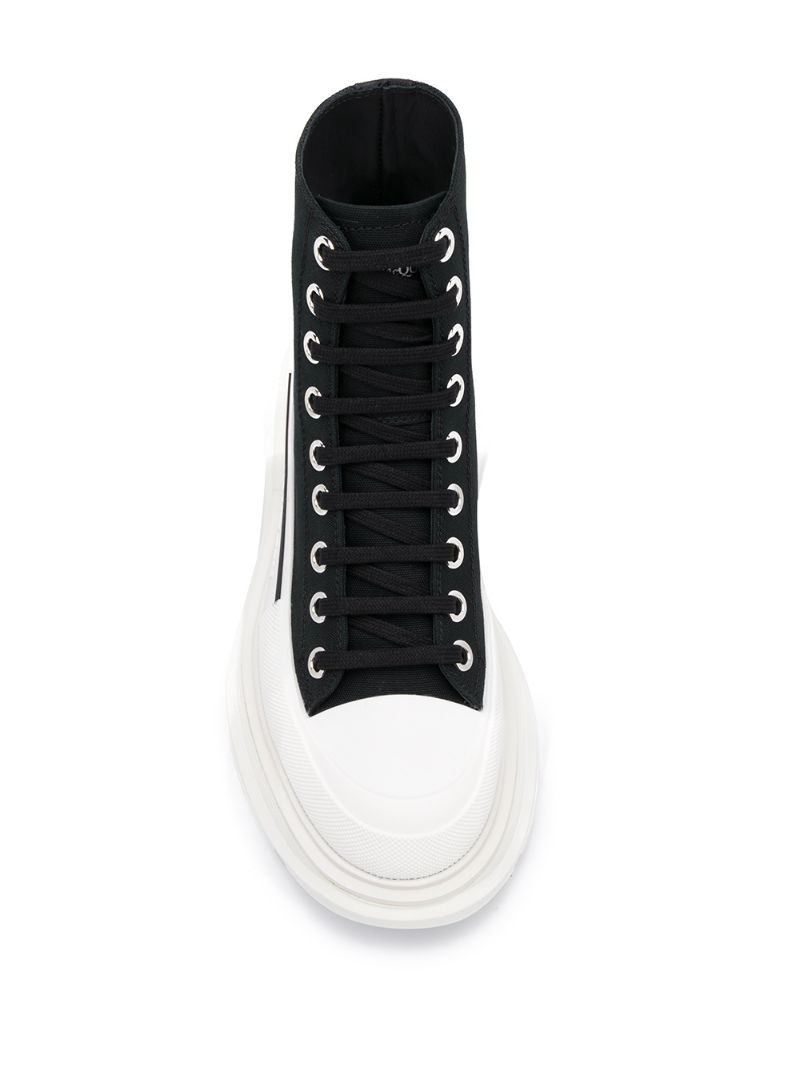 lace-up chunky sneakers - 4