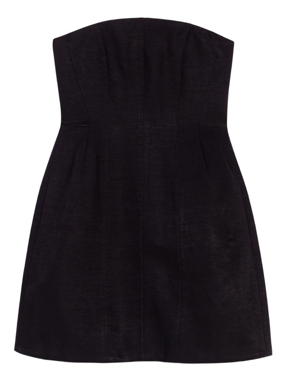 strapless mini dress - 1