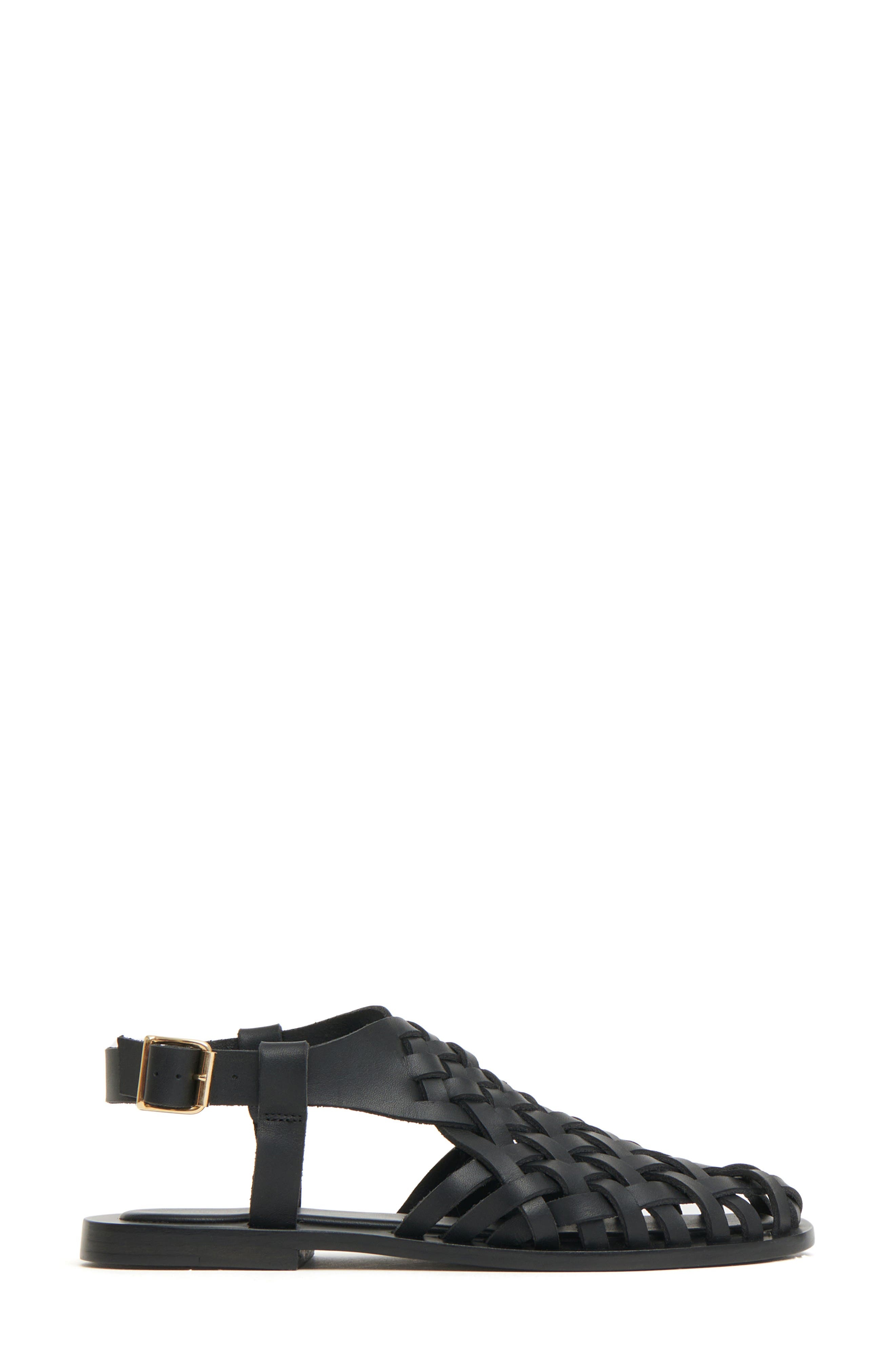 Mansur Gavriel Slingback Woven Sandal in Black at Nordstrom - 3