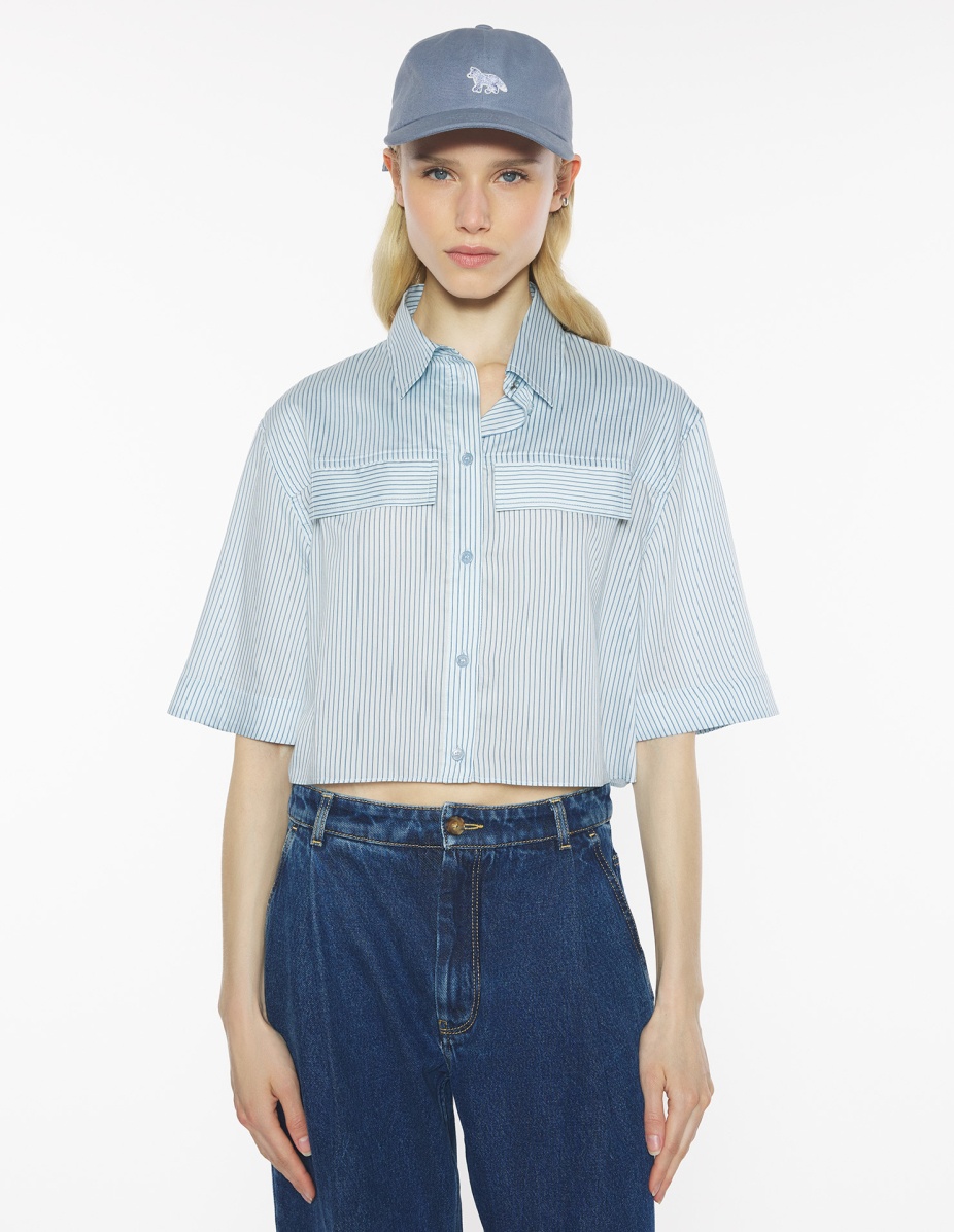 BOXY CROPPED SHIRT - 3