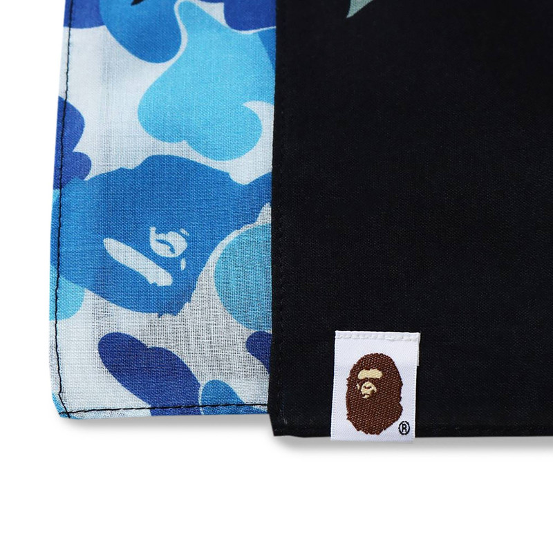 A BATHING APE® BAPE ABC Camo Shark Bandana 'Blue' outlook