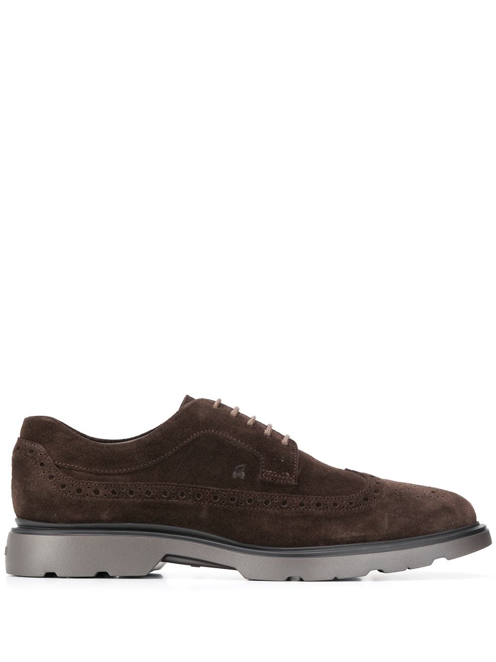 perforated derby shoes - 1