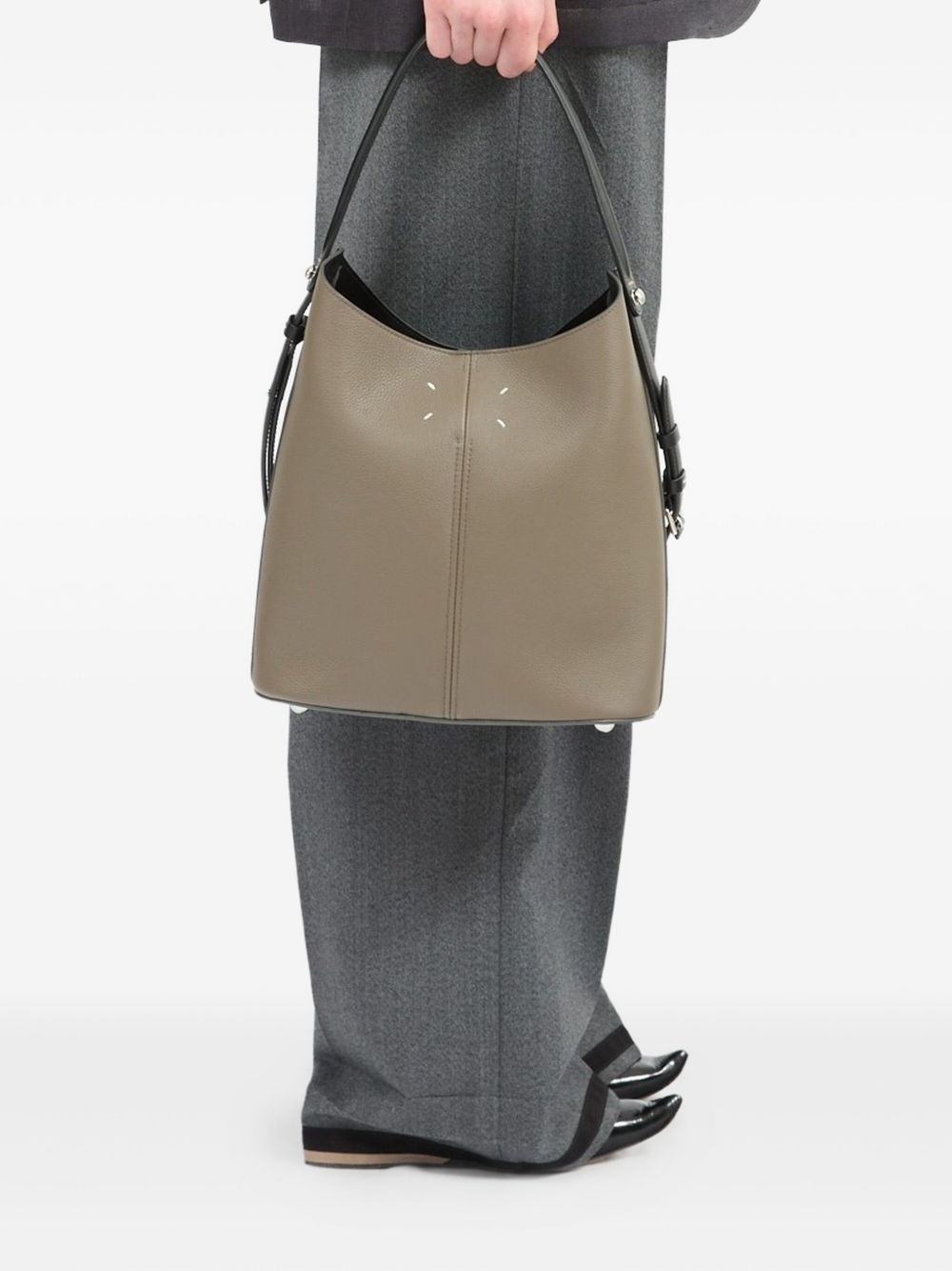 Dress-Age dual-strap leather shoulder bag - 3