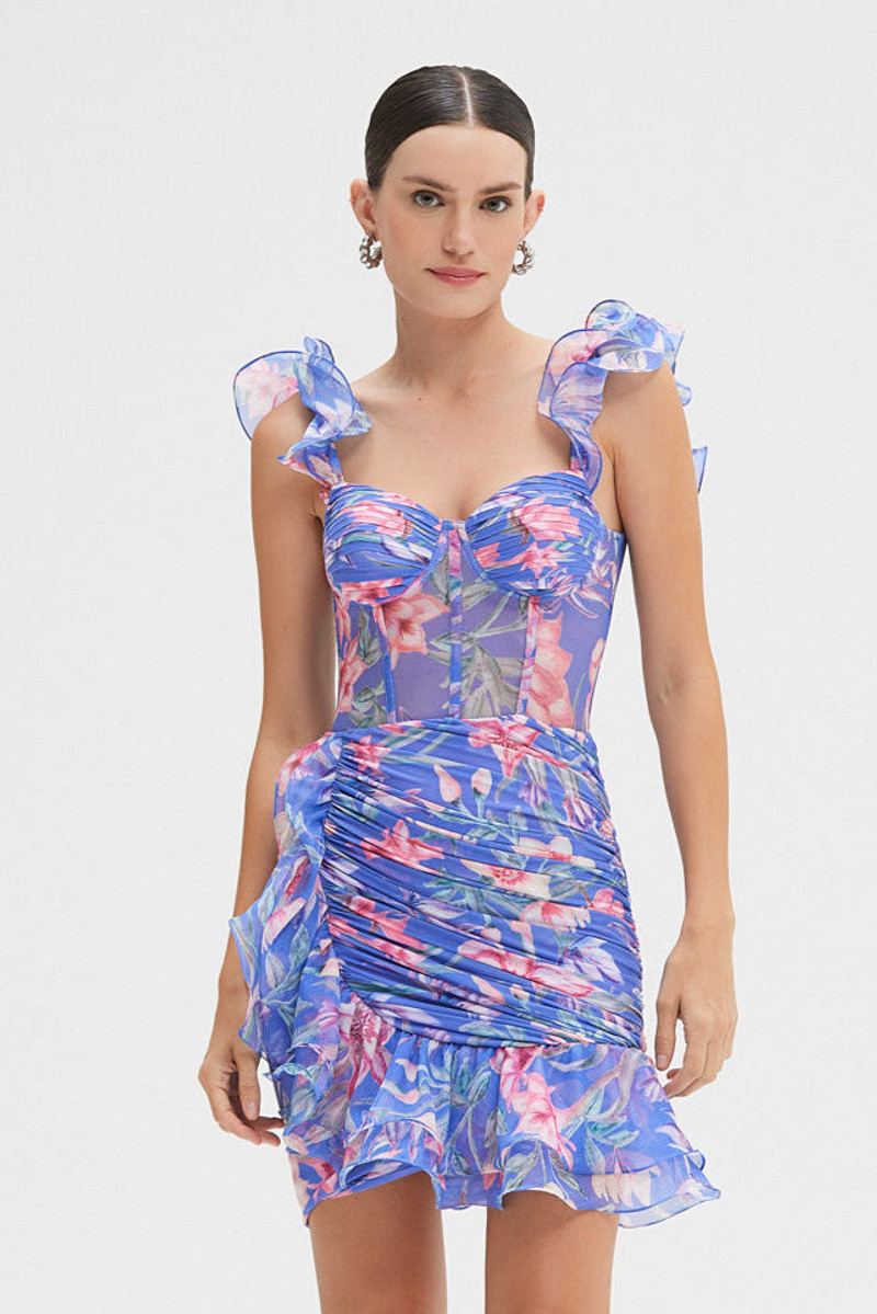 AMARYLLIS FLUTTER MINI DRESS 1