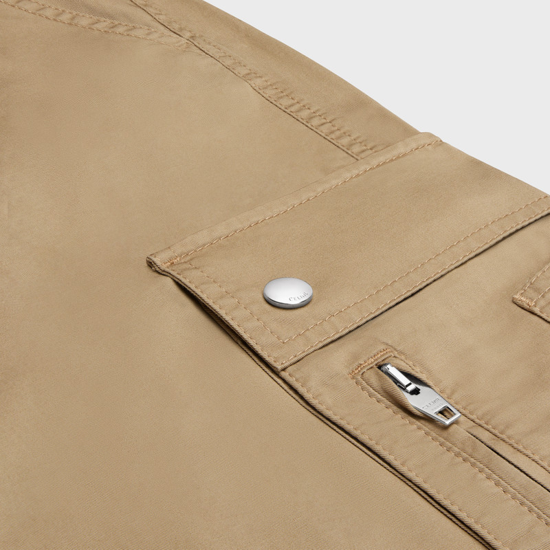 celine cargo pants in cotton linen 4