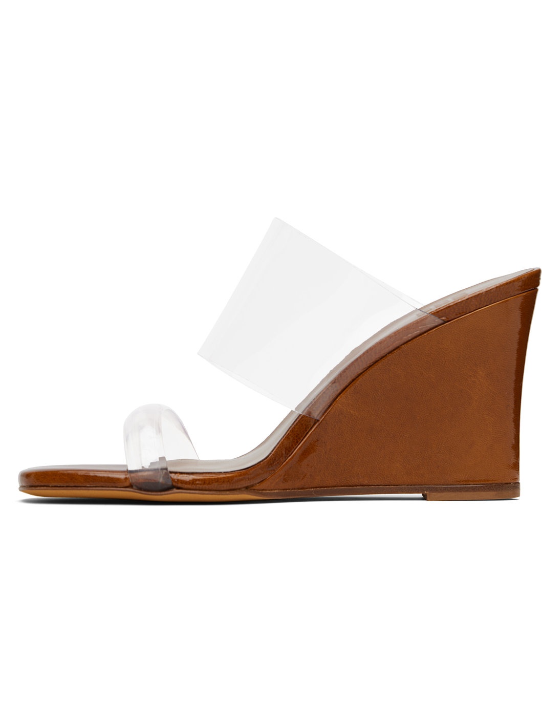Brown Olympia Wedge Heeled Sandals - 3