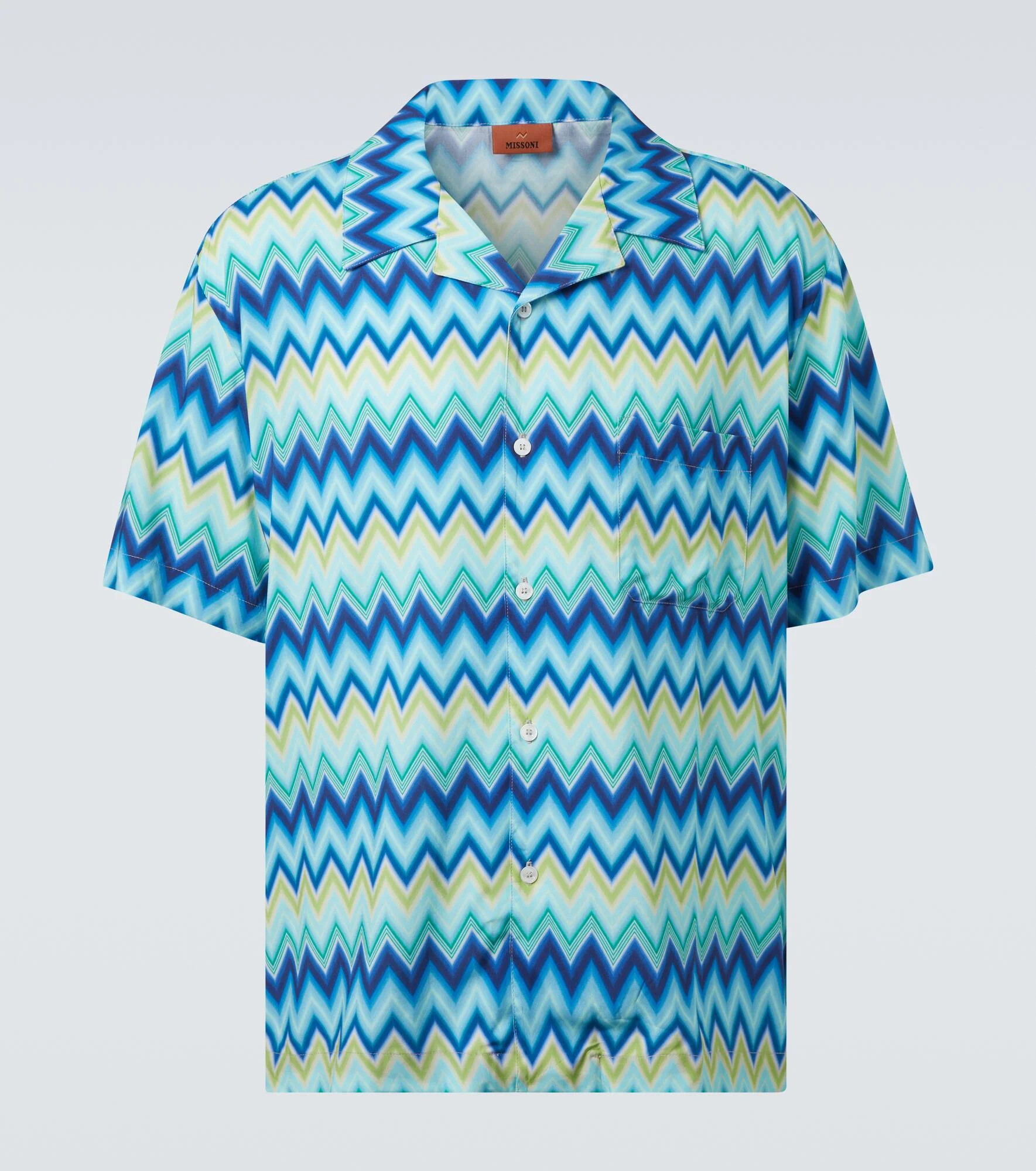 Zigzag bowling shirt - 1