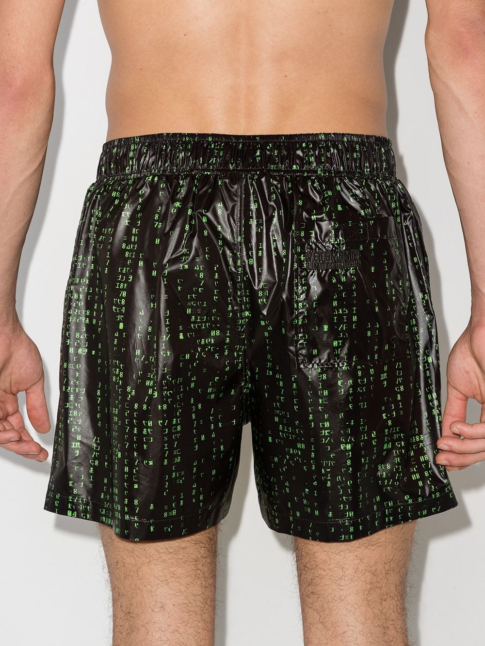 Green Code swim shorts - 3