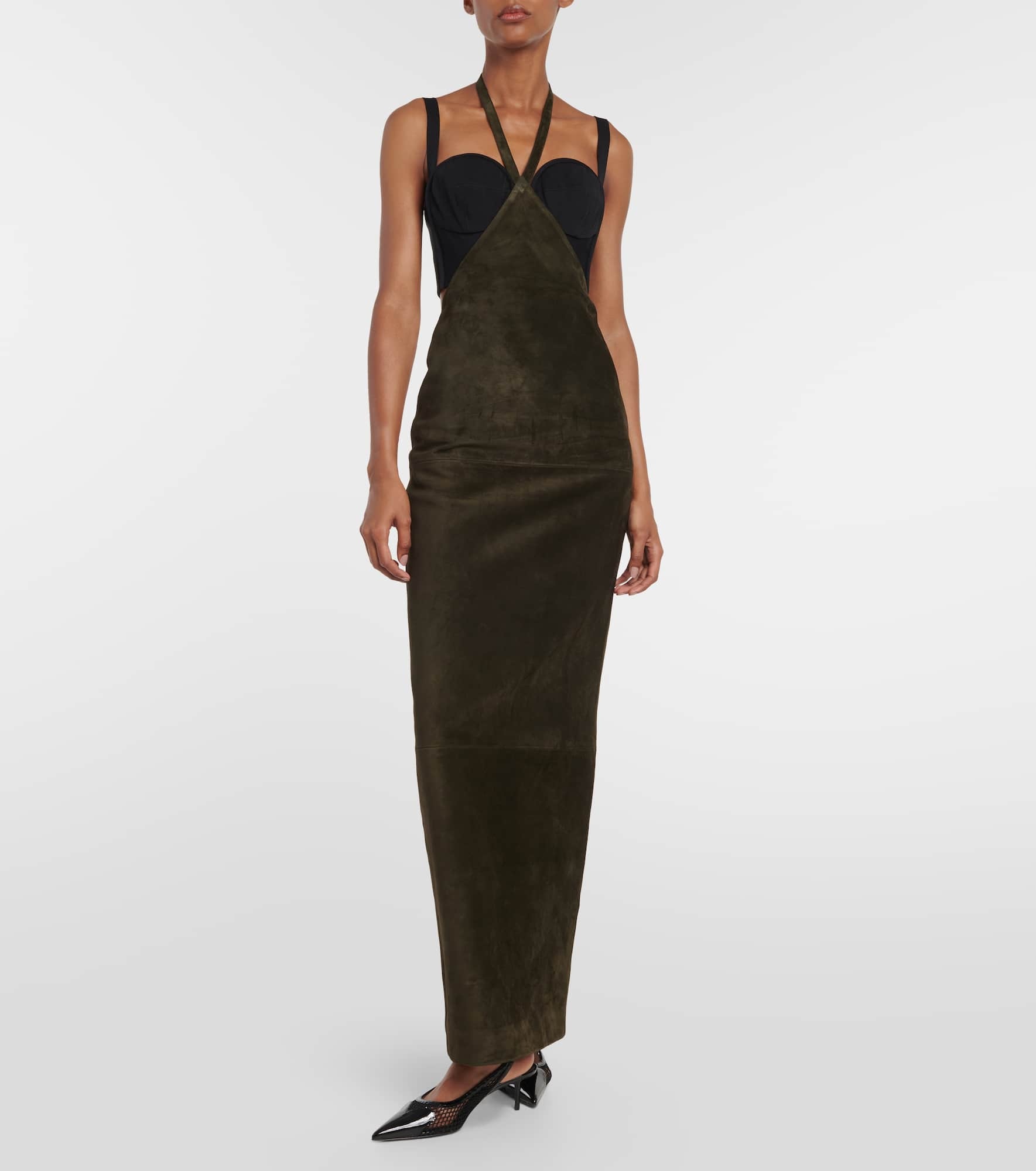 Suede maxi skirt - 2