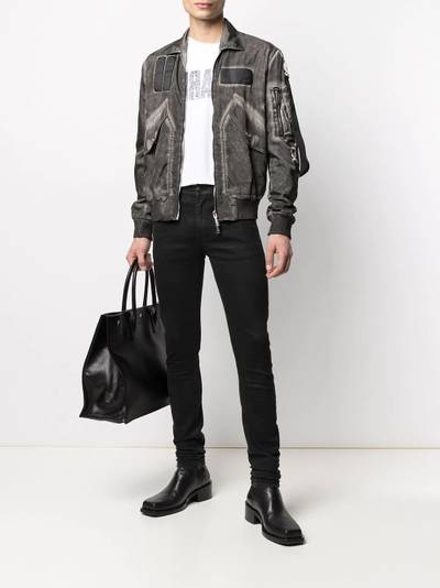 DSQUARED2 faded-effect zipped jacket outlook