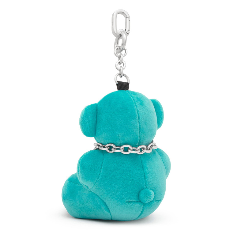 TOUS Turquoise Key ring Bold Bear Velvet outlook
