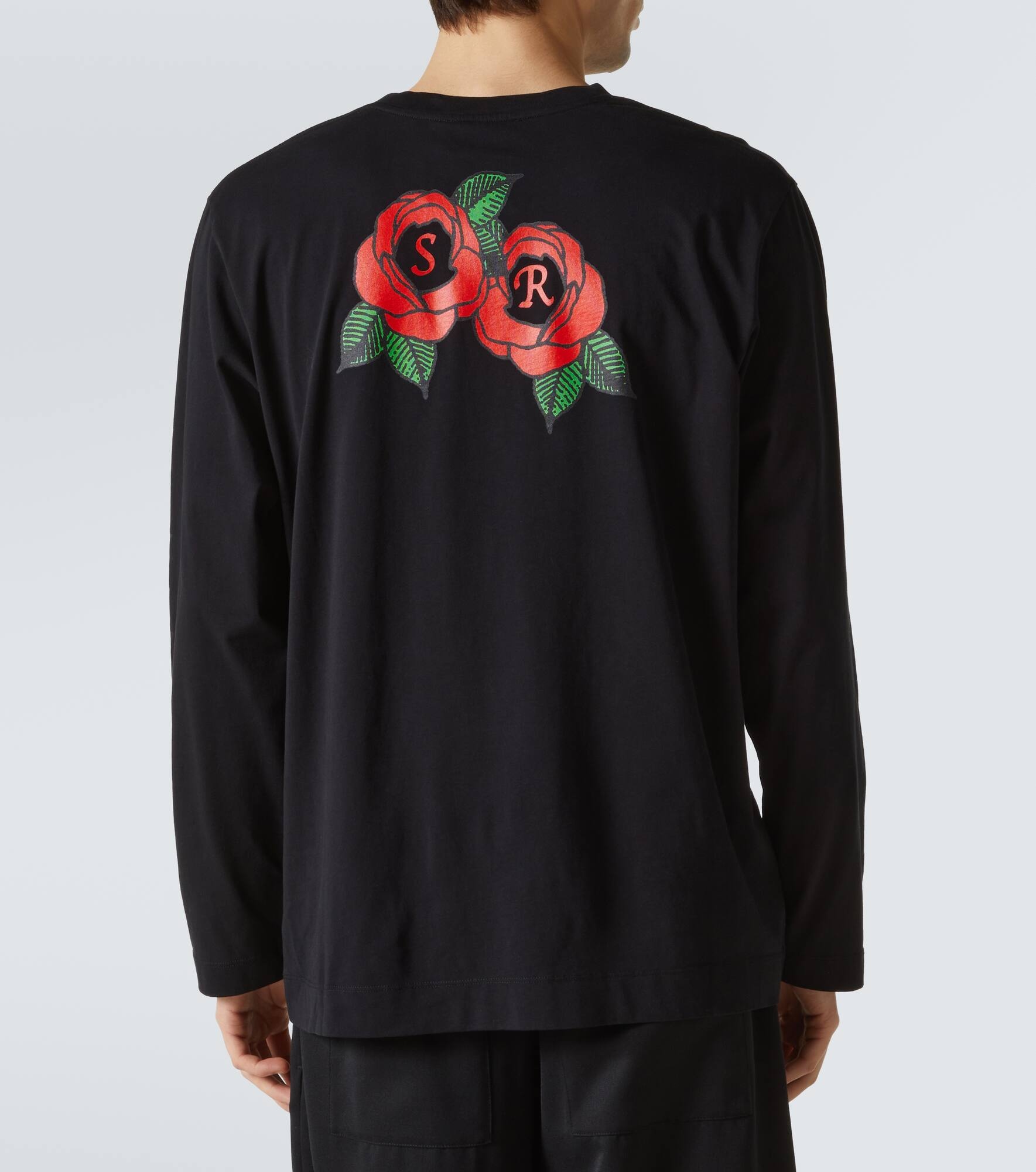 Logo floral cotton jersey T-shirt - 4