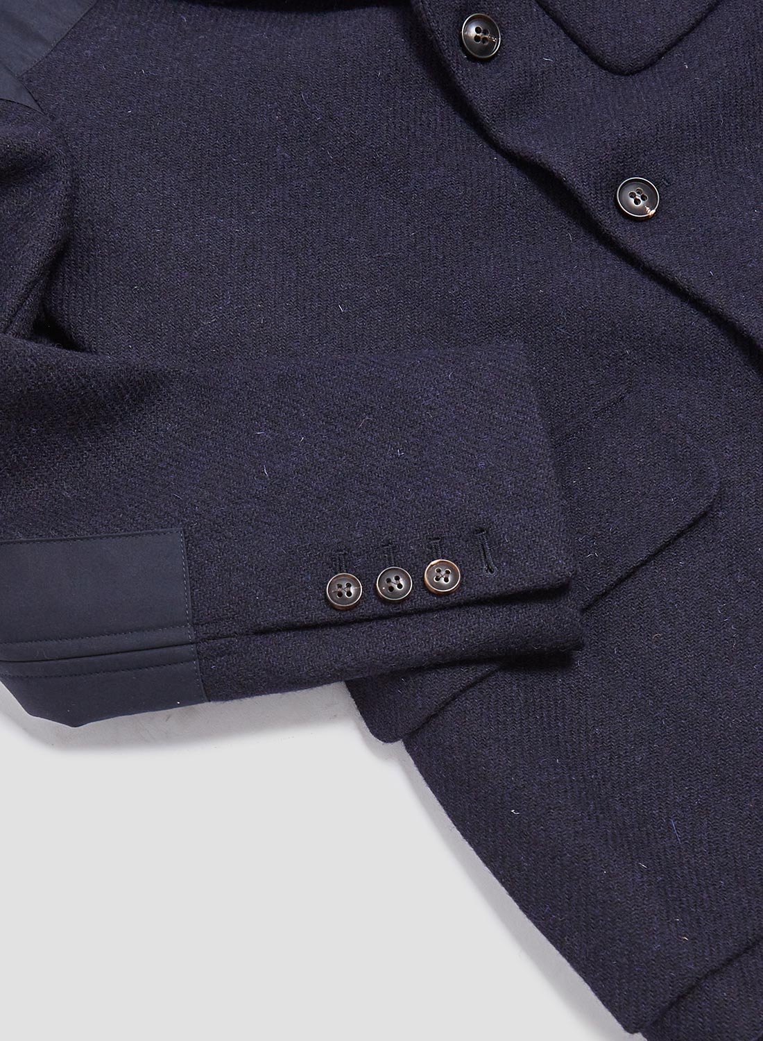 Tenzing Jacket Harris Tweed Ventile in Black Navy - 7