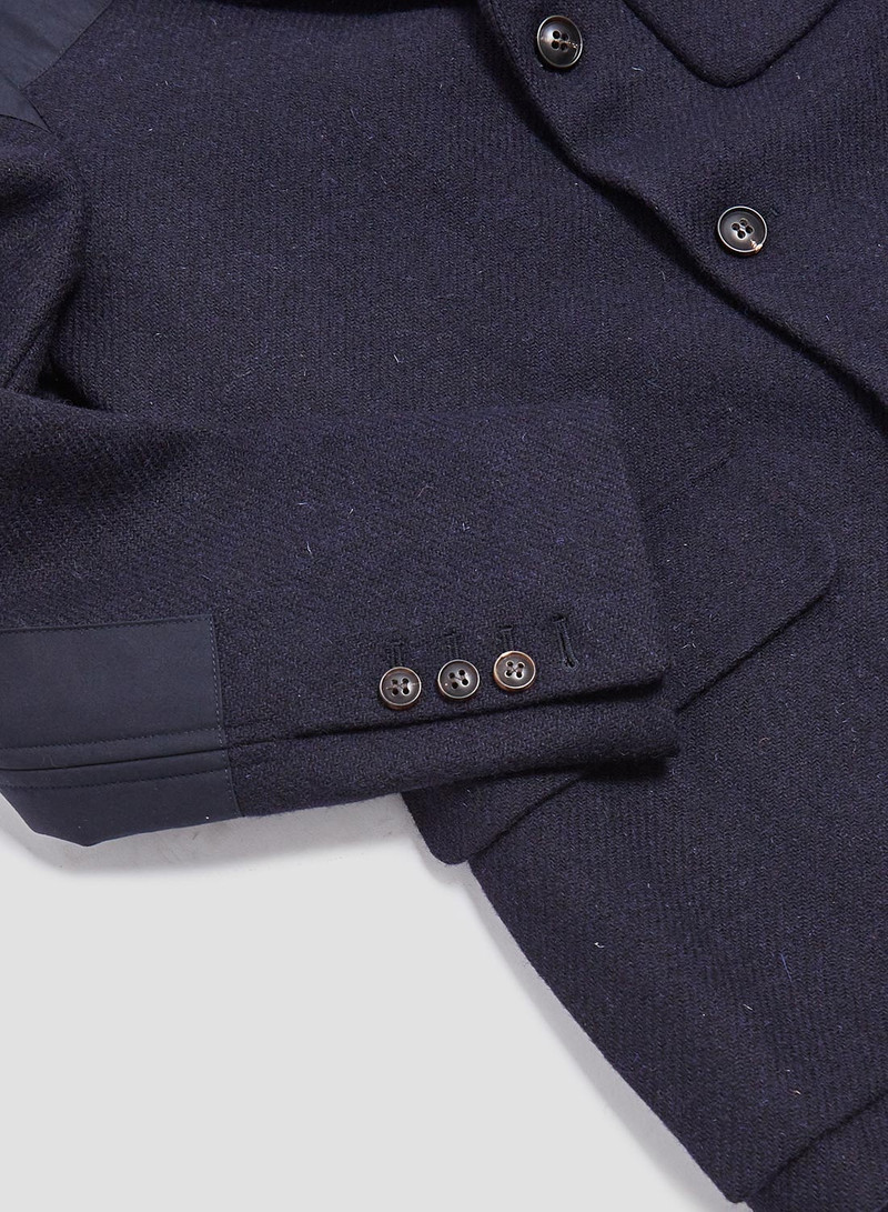 Tenzing Jacket Harris Tweed Ventile in Black Navy 7