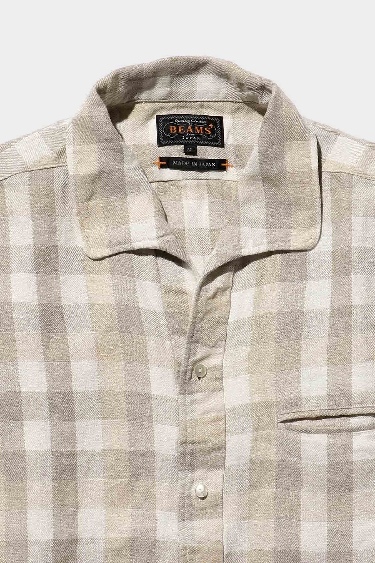 新品 BEAMS+ Italian Collar Egyptian Linen BEAMS PLUS (BEAMS PLUS) Italian Collar Egyptian Linen