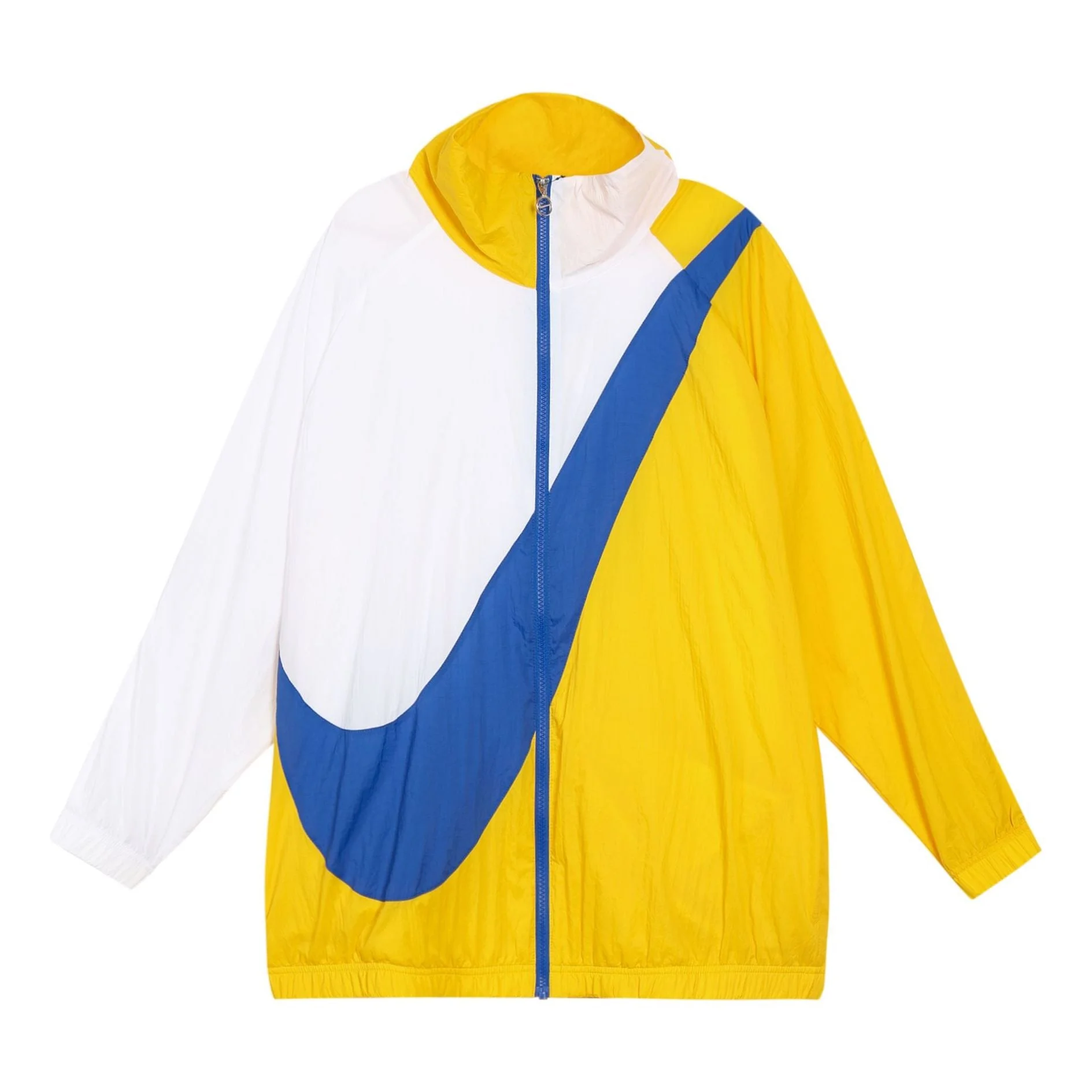 (WMNS) 나이키 운동복 Swoosh 길쌈된 재킷 황색 BV3686-743 - 1