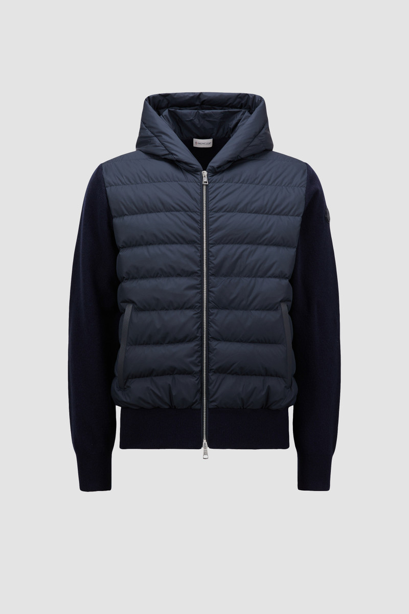 Wool & Cashmere Padded Zip-Up Hoodie 1