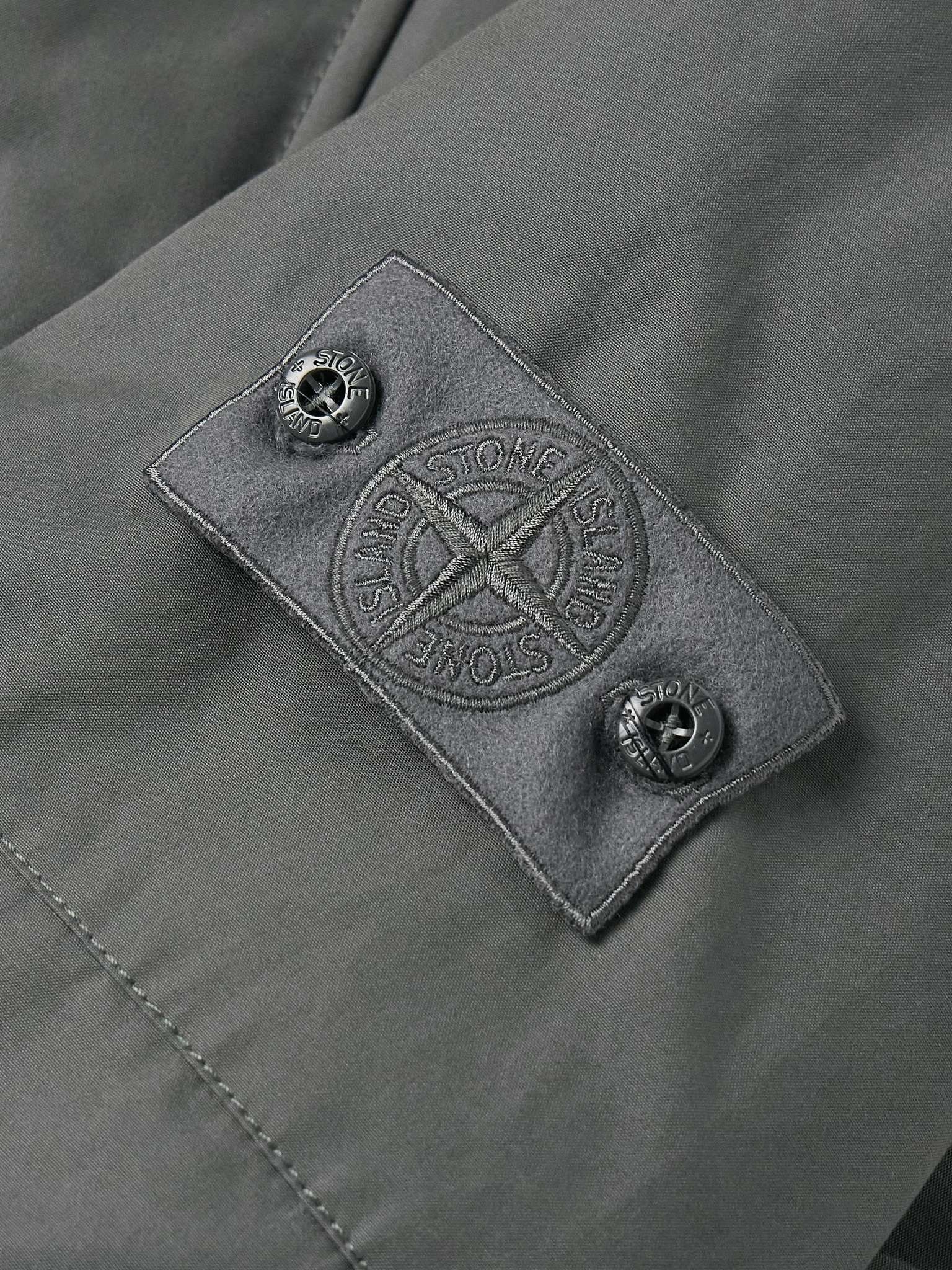 Ghost Logo-Appliquéd Padded Cotton-Canvas Hooded Field Jacket - 5