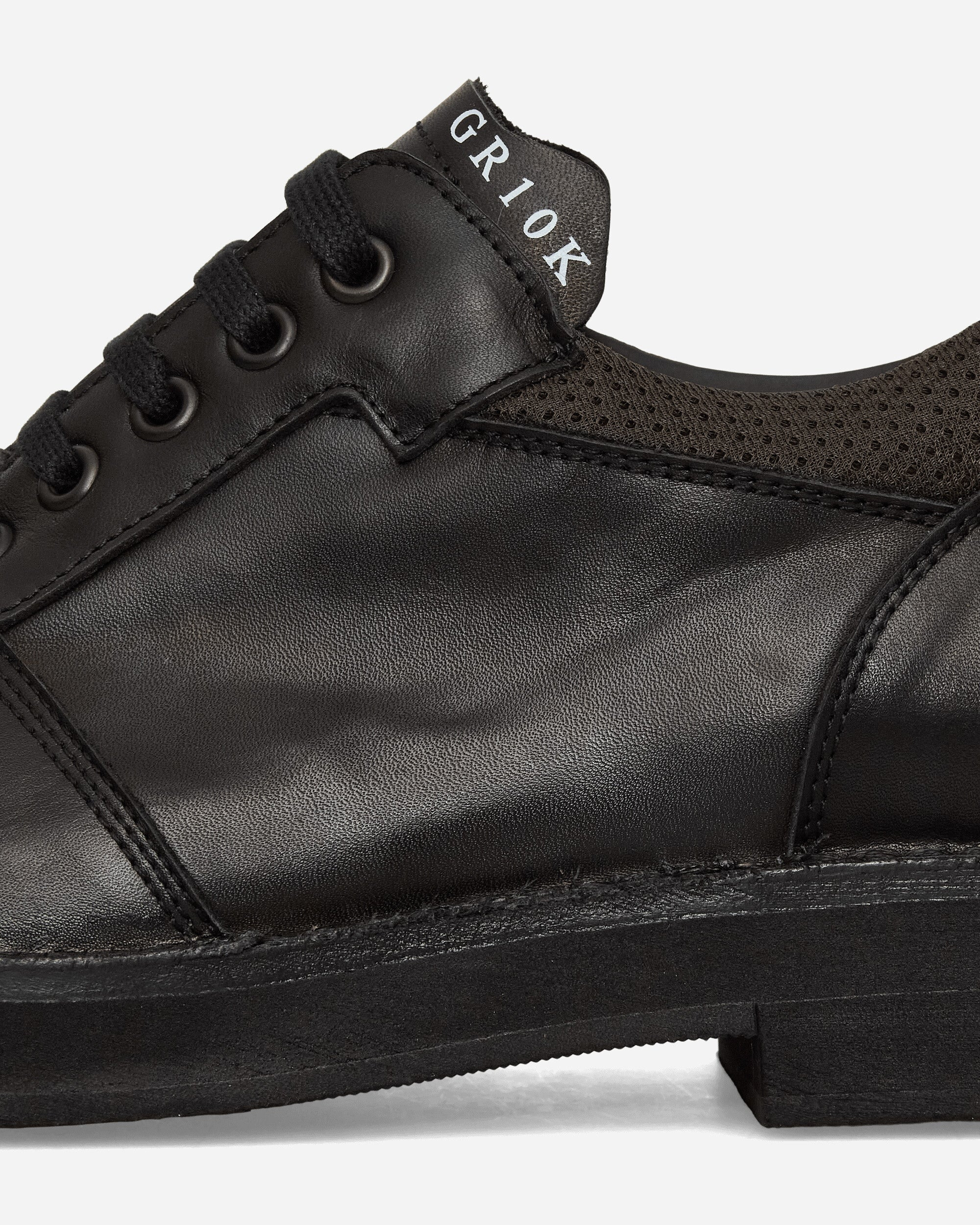 Asphalt Derby Shoes Black - 6