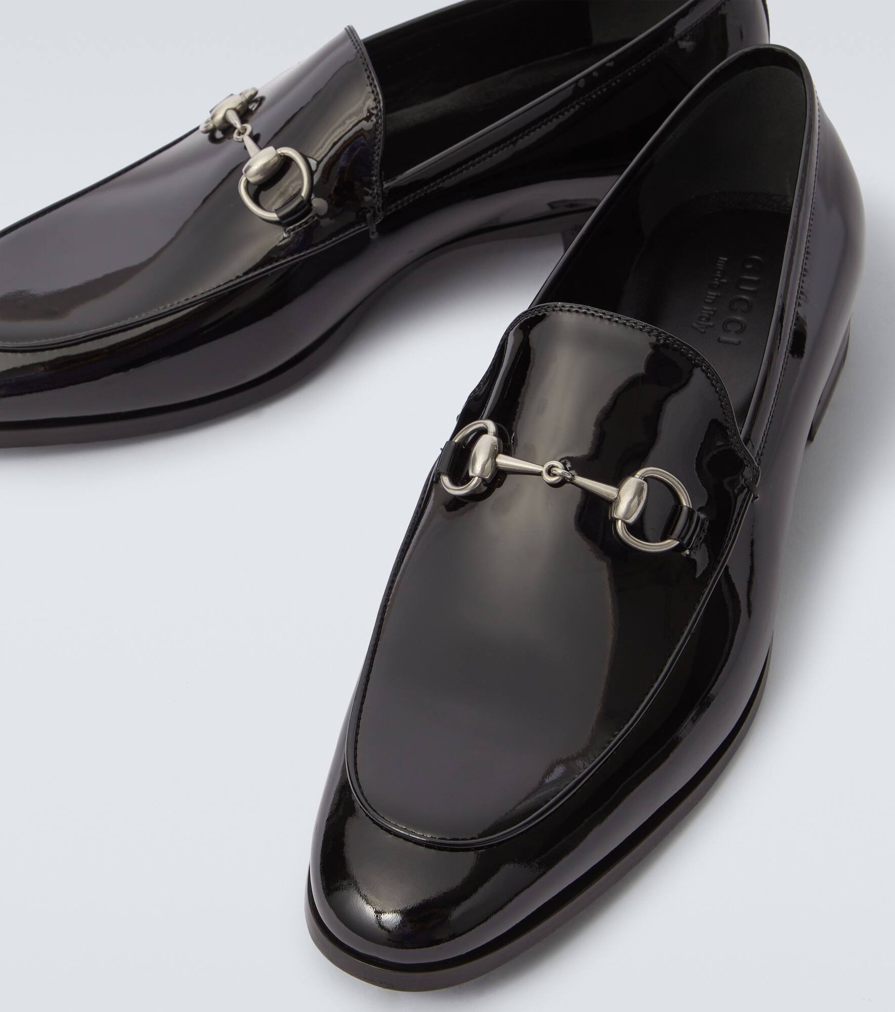 Horsebit patent leather loafers - 3