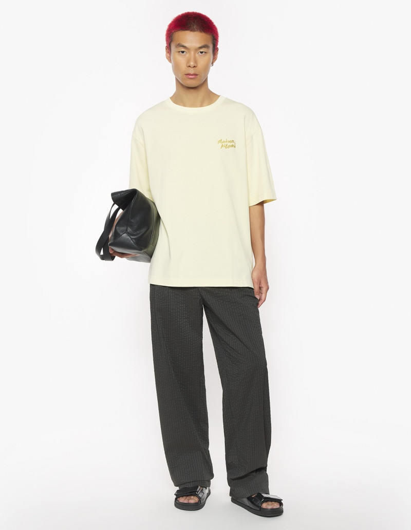 Maison Kitsuné MAISON KITSUNE HANDWRITING EMBROIDERY OVERSIZE TEE outlook