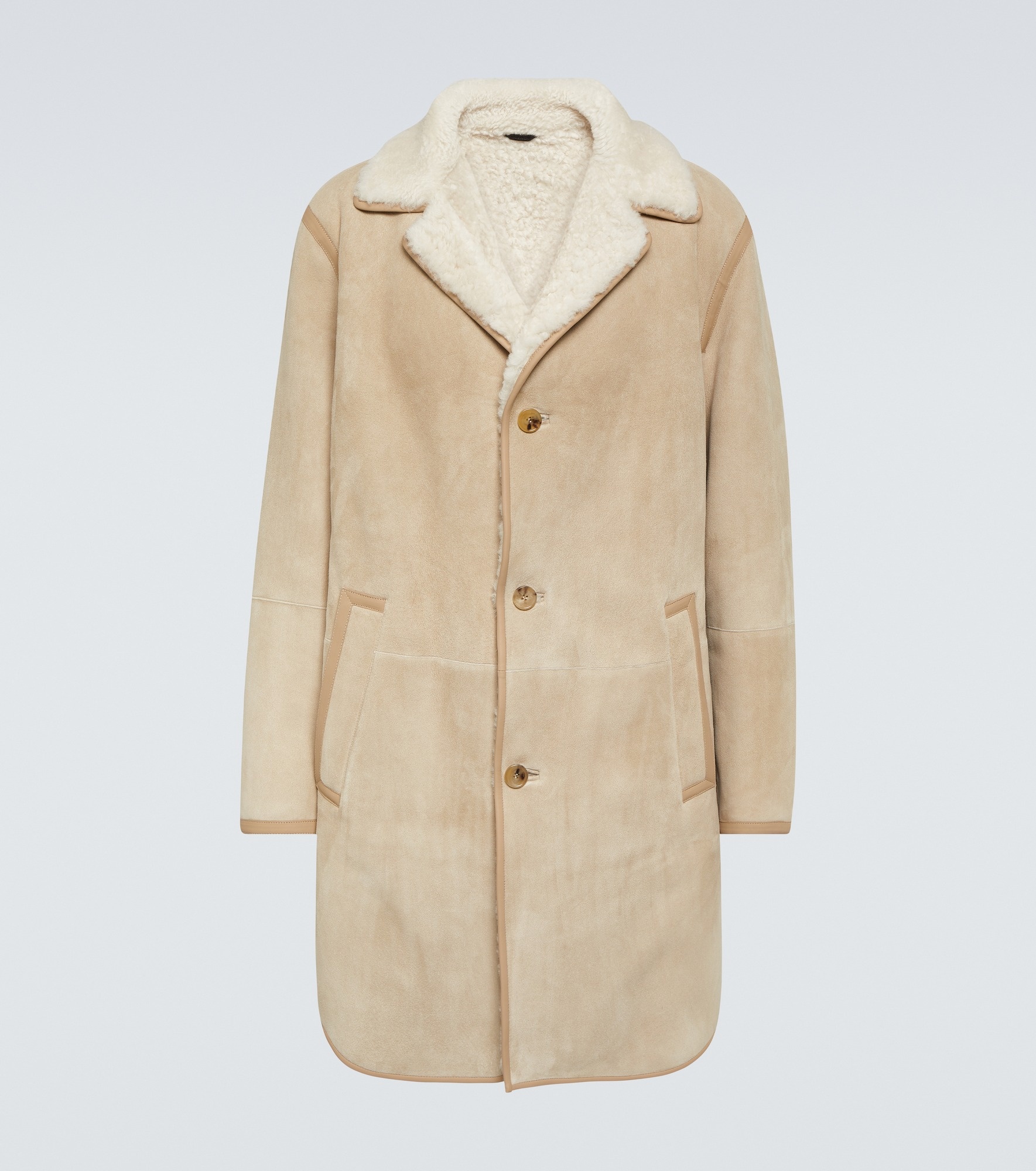 Sedrun shearling-lined suede coat - 1
