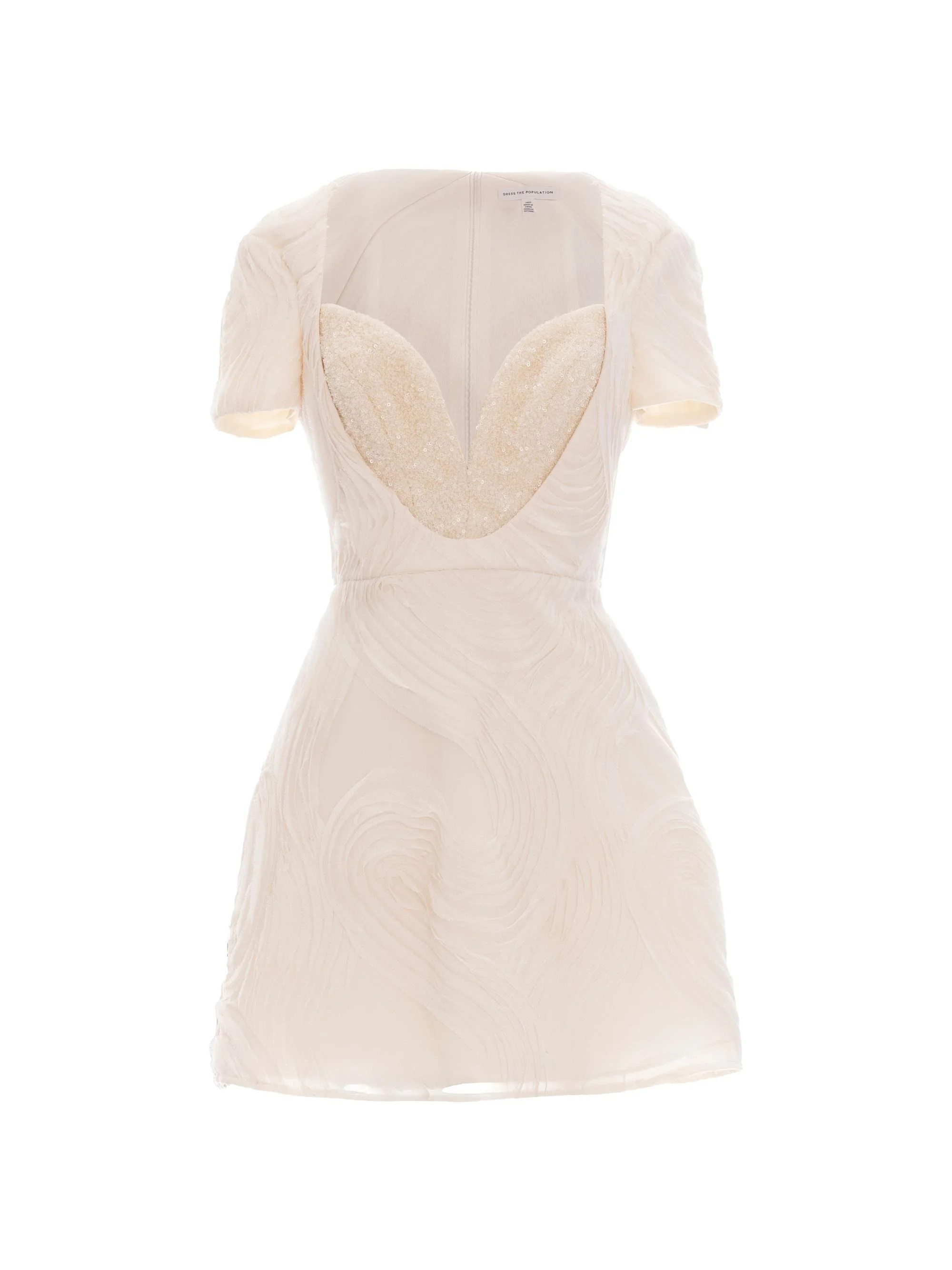 Women's Fall Francesca Cocktail Minidress - Ivory - 1
