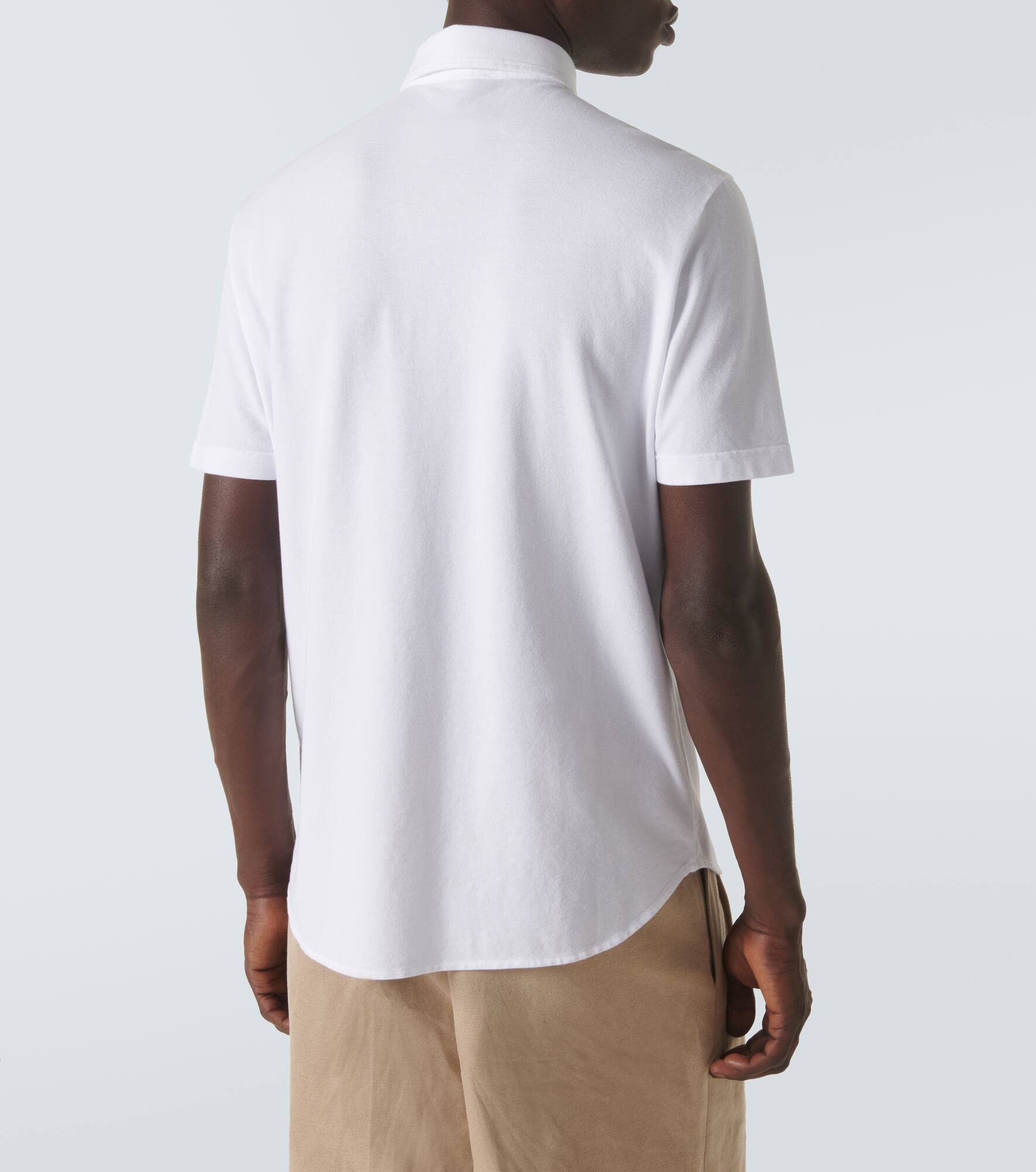 Cotton piqué polo shirt - 4