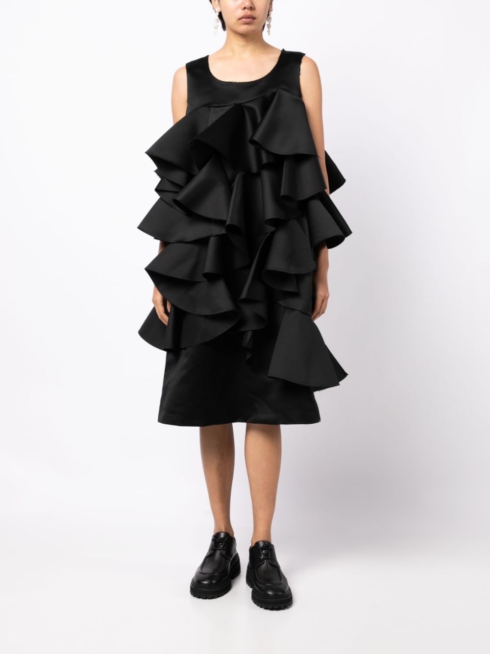 ruffled cotton dress - 2