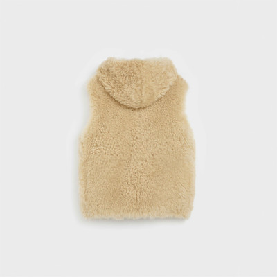 CELINE WAISTCOAT WITH HOOD IN SHEARLING outlook