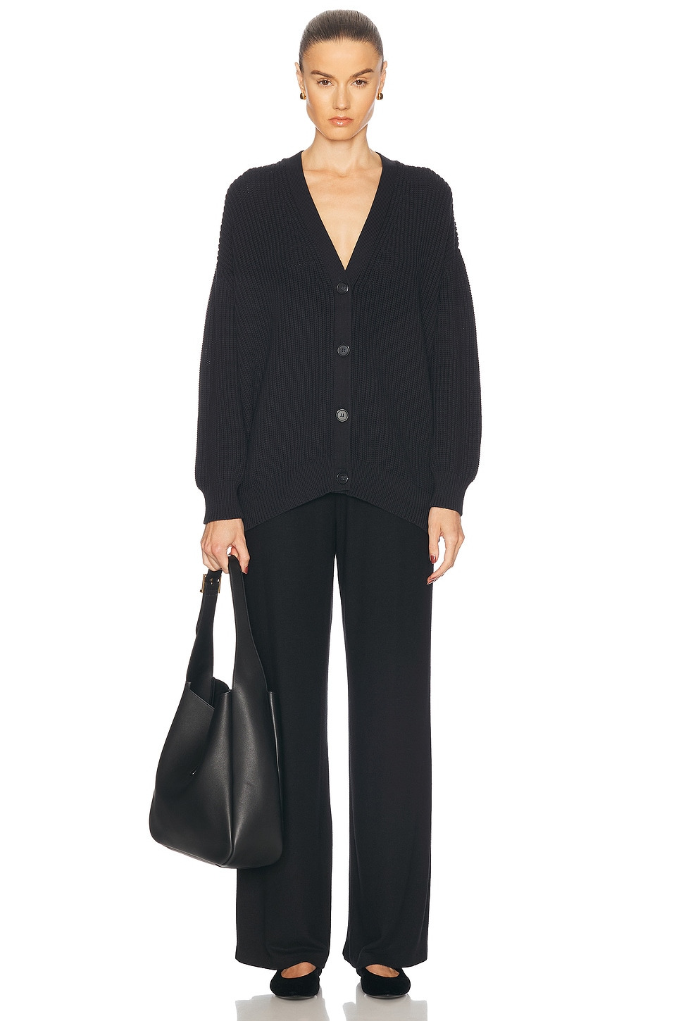 Cotton Cocoon Cardigan - 4