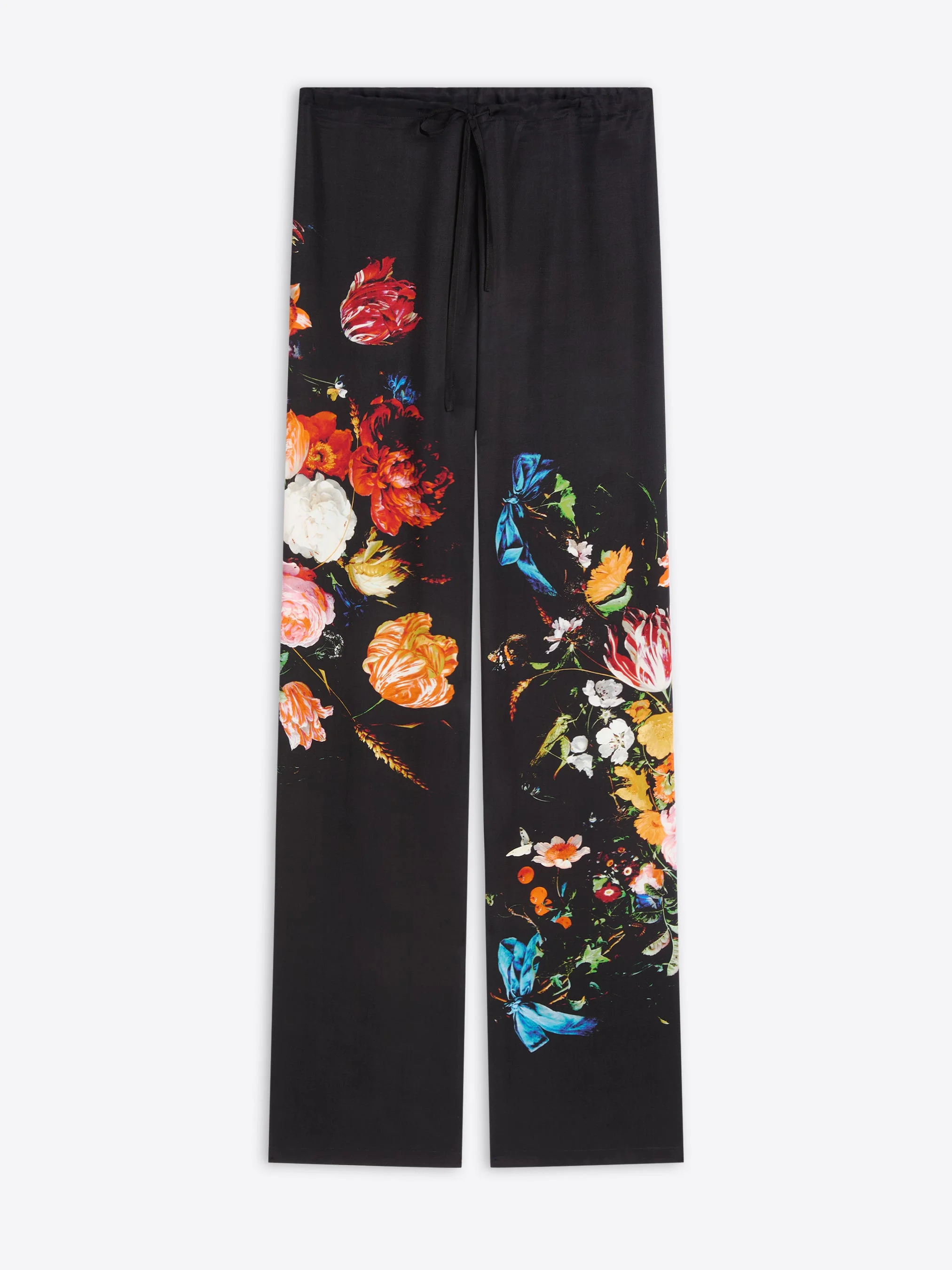 ELASTICATED VISCOSE PANTS - 1
