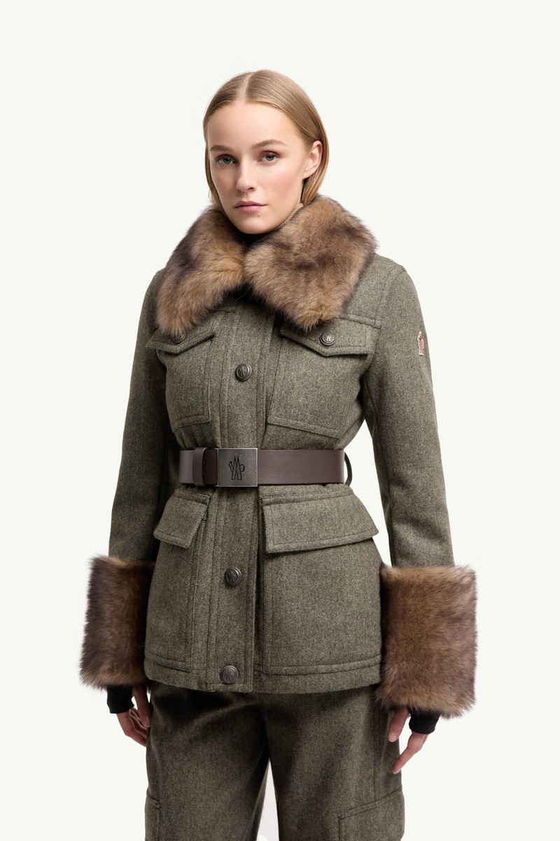 Devez Wool & Shearling-Trimmed Down Field Jacket 4