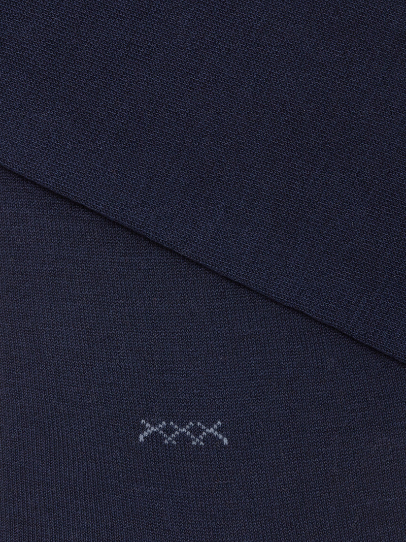 ZEGNA BLUE COTTON BLEND SOCKS outlook