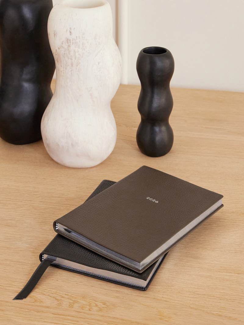 Smythson Soho Ludlow 2026 Textured-leather Weekly Diary outlook
